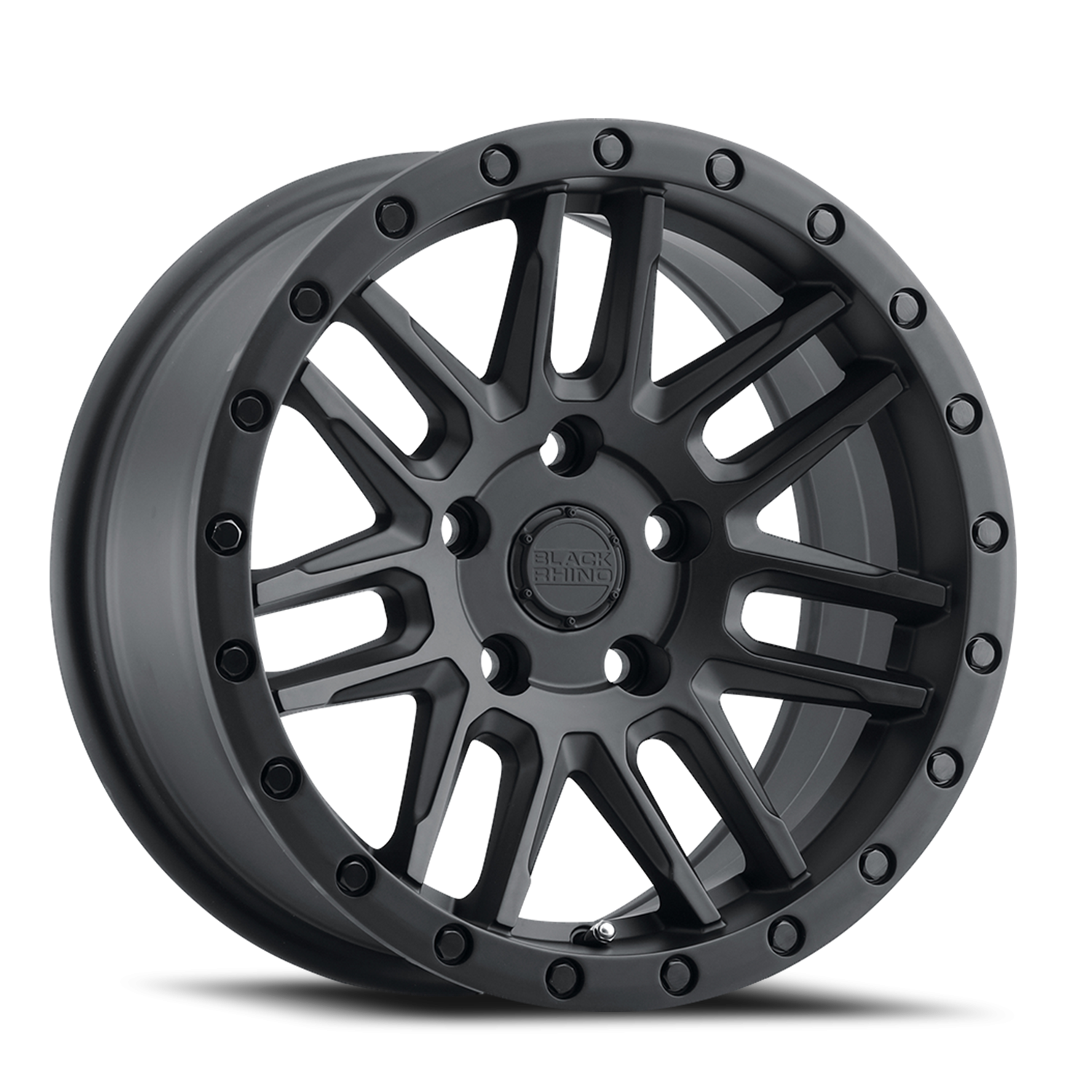 Black Rhino BK Arches  Matte Black /  (15"x7", 5x114.3 Bolt Pattern, +15mm Offset, 76.1mm Hub)   