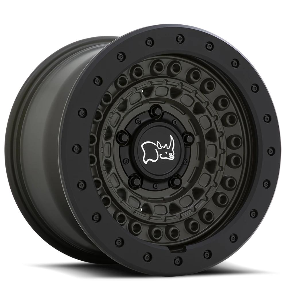 Black Rhino ODG Barricade   Olive Drab Green / Black Rock Guard (17"x8.5", 5x114.3 Bolt Pattern, ...