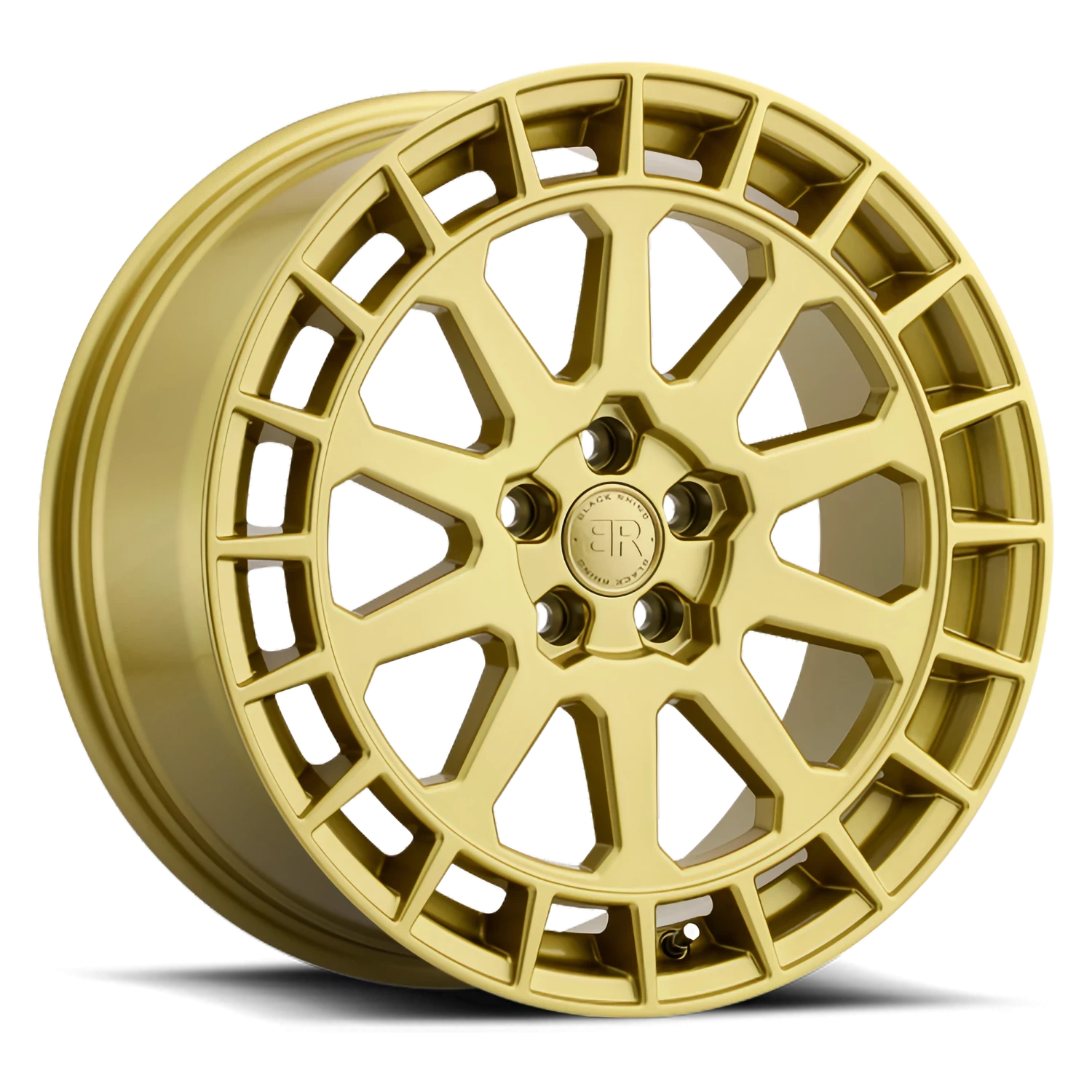 Black Rhino GLD Boxer  Gloss Gold /  (15"x7", 5x114.3 Bolt Pattern, +15mm Offset, 76.1mm Hub)   