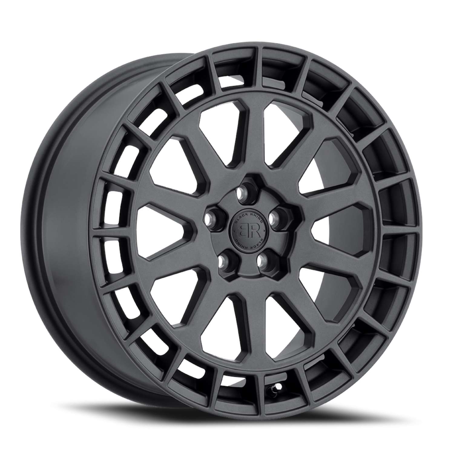 Black Rhino BK Boxer   Gunblack /  (15"x7", 5x114.3 Bolt Pattern, +15mm Offset, 76.1mm Hub)   