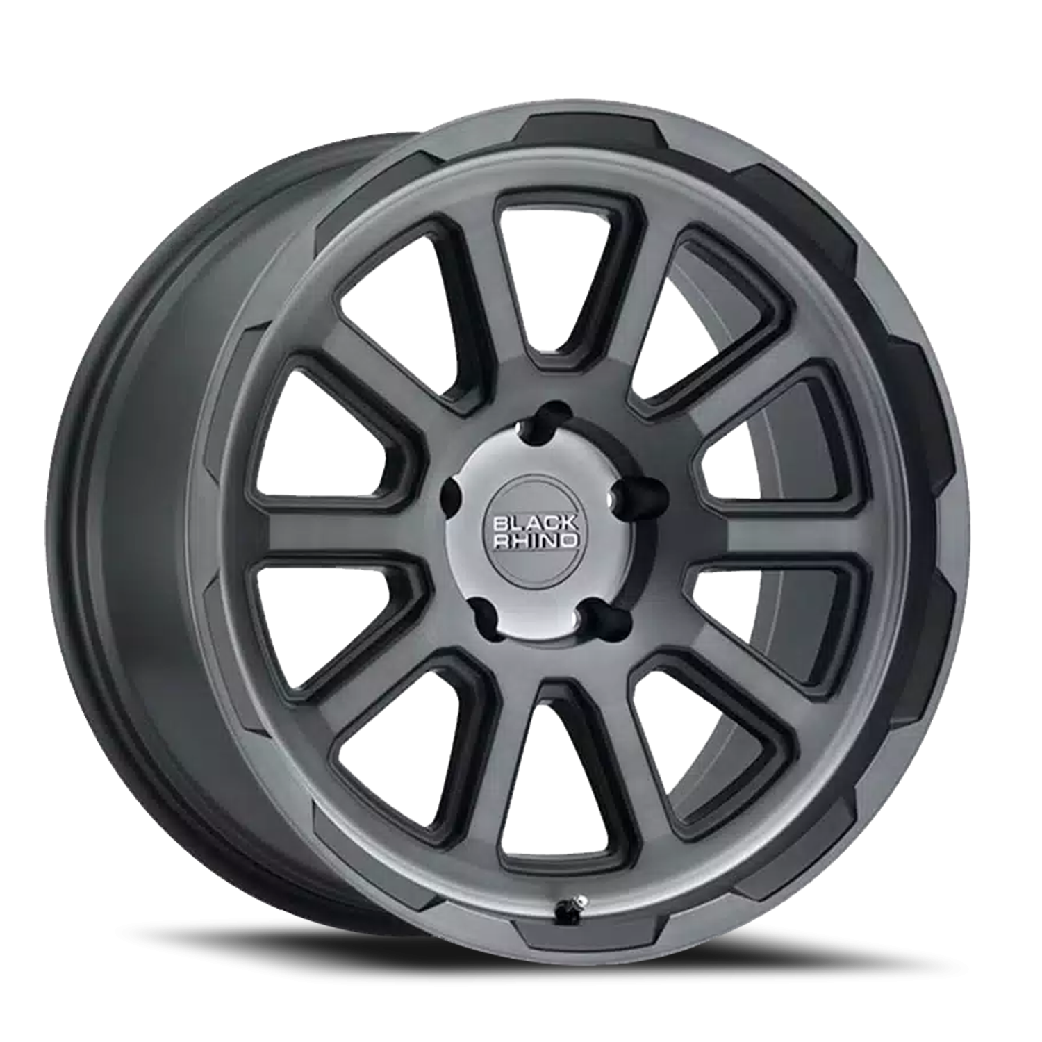 Black Rhino GY Chase  Brushed Gunmetal /  (18"x9.5", 5x127 Bolt Pattern, +-18mm Offset, 71.6mm Hu...