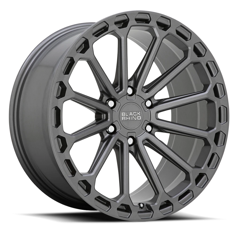 Black Rhino GY Kaizen  Matte Gunmetal /  (17"x9.5", 6x114.3 Bolt Pattern, +18mm Offset, 76.1mm Hu...