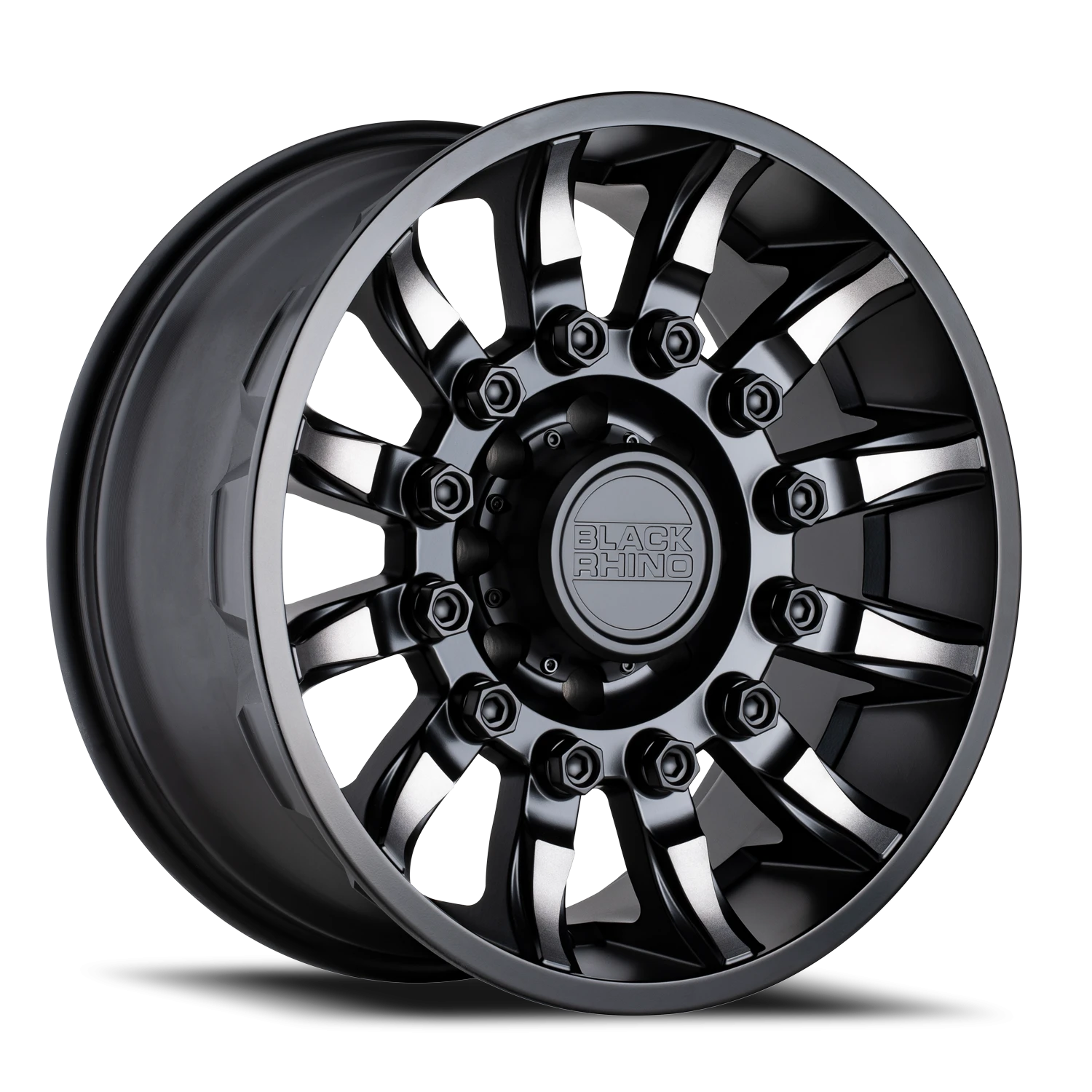 Black Rhino  Mission  Matte Black / Machined Tinted Spokes (20"x11.5", 8x170 Bolt Pattern, +-44mm...