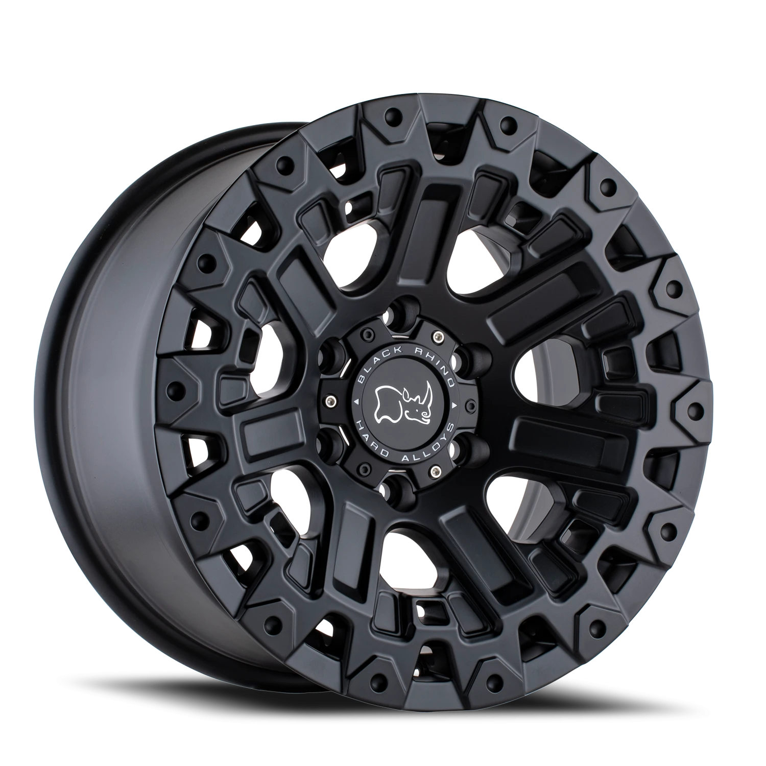 Black Rhino BK Ozark  Matte Black /  (17"x9.5", 6x114.3 Bolt Pattern, +12mm Offset, 76.1mm Hub)  ...