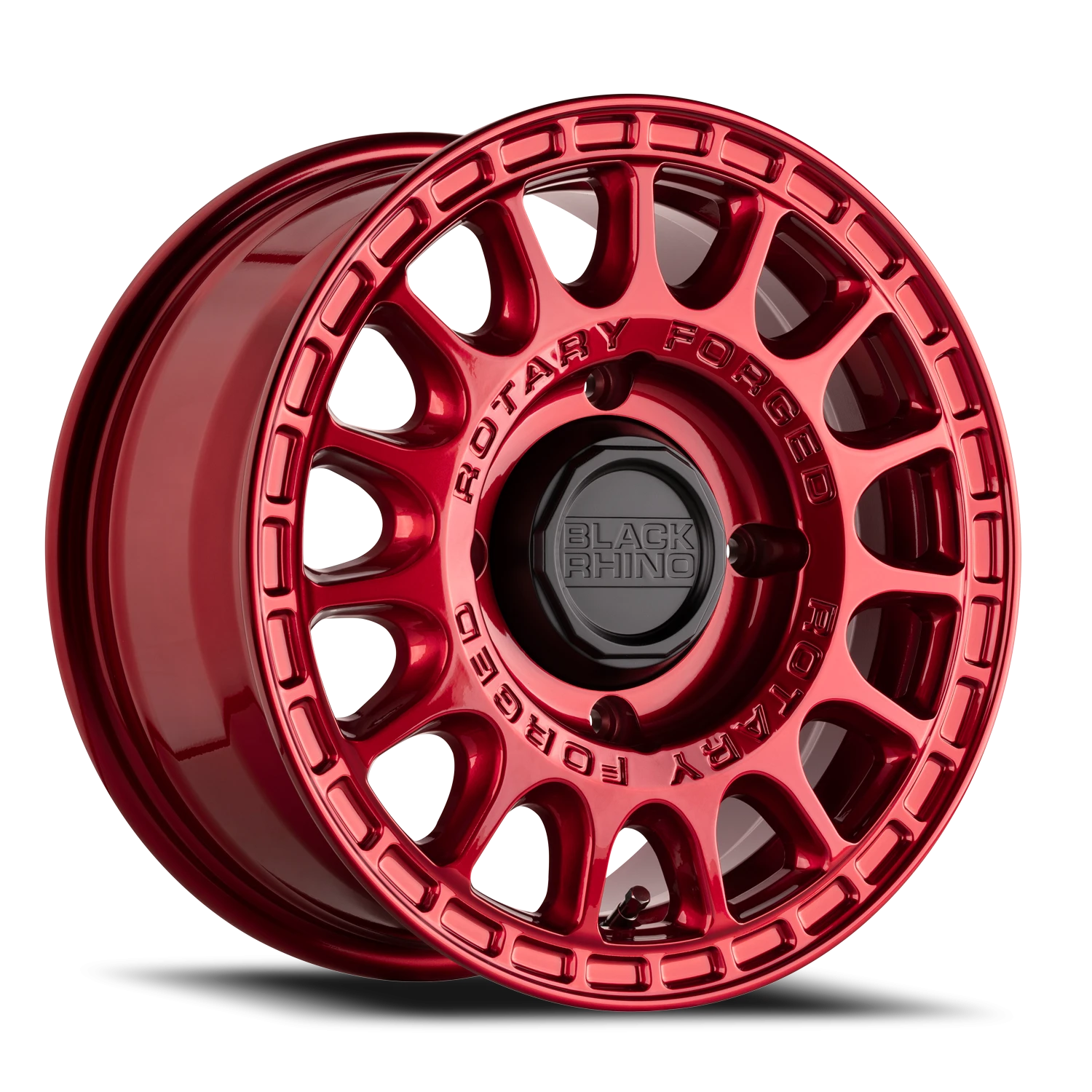 Black Rhino RD Sandstorm UTV   Candy Red /  (15"x7", 4x156 Bolt Pattern, +51mm Offset, 132mm Hub)...