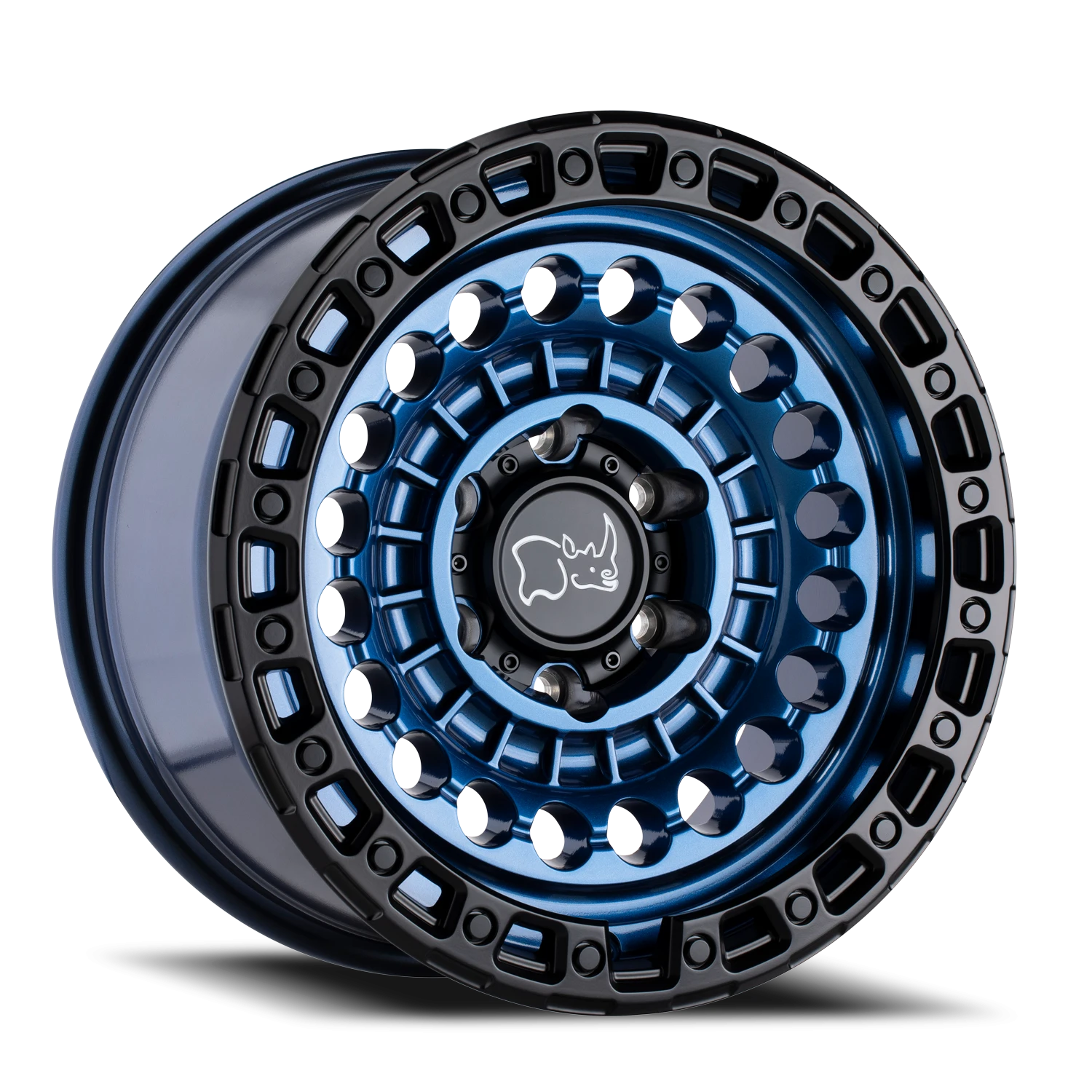 Black Rhino BL Sentinel   Cobalt Blue / Black Lip Edge (17"x8.5", 8x170 Bolt Pattern, +-18mm Offs...