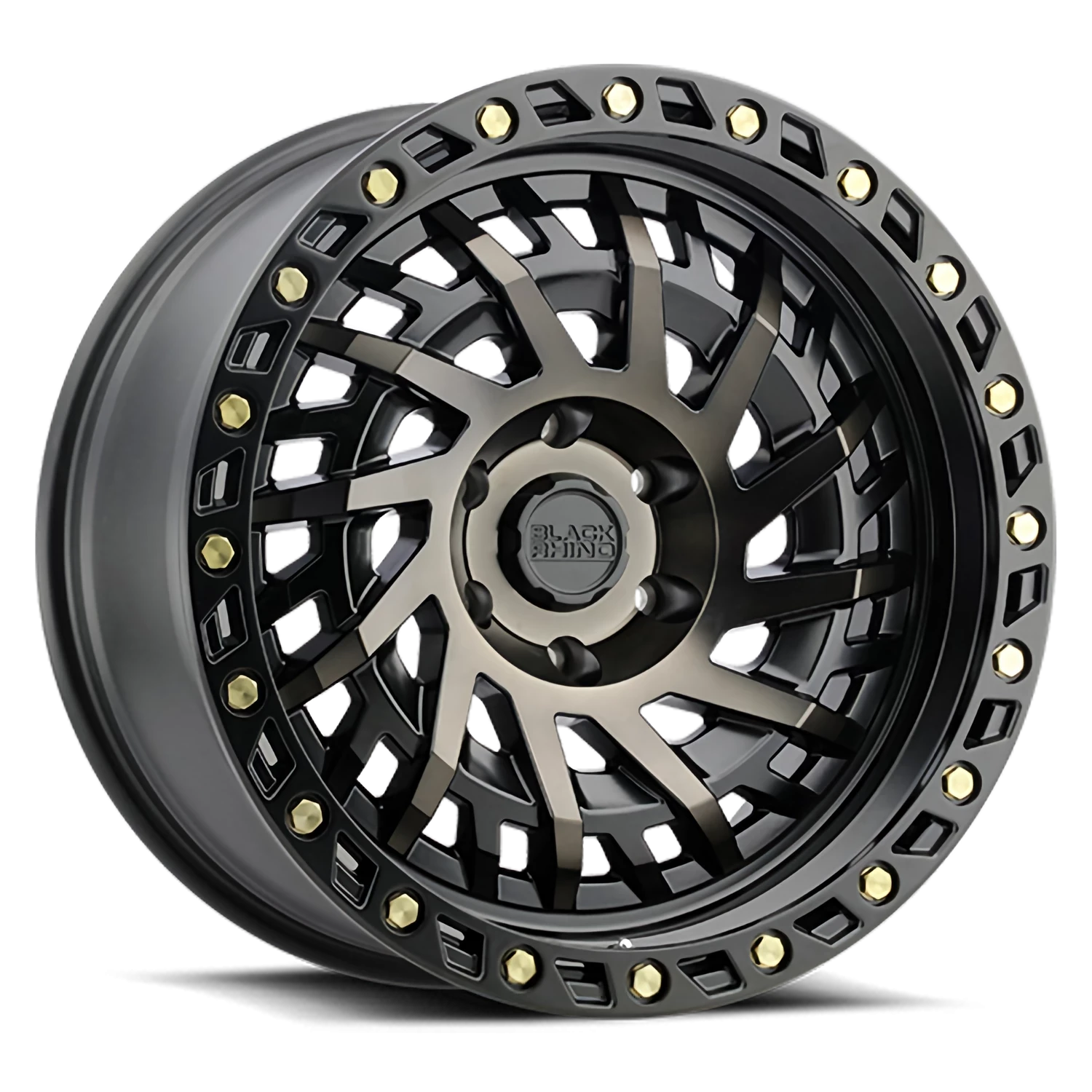 Black Rhino BK Shredder  Matte Black / Machined Dark Tint (17"x9", 6x139.7 Bolt Pattern, +-12mm O...