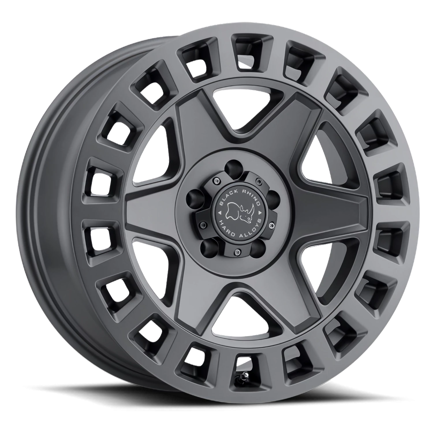 Black Rhino GY York  Matte Gunmetal /  (17"x8", 5x114.3 Bolt Pattern, +35mm Offset, 76mm Hub)   