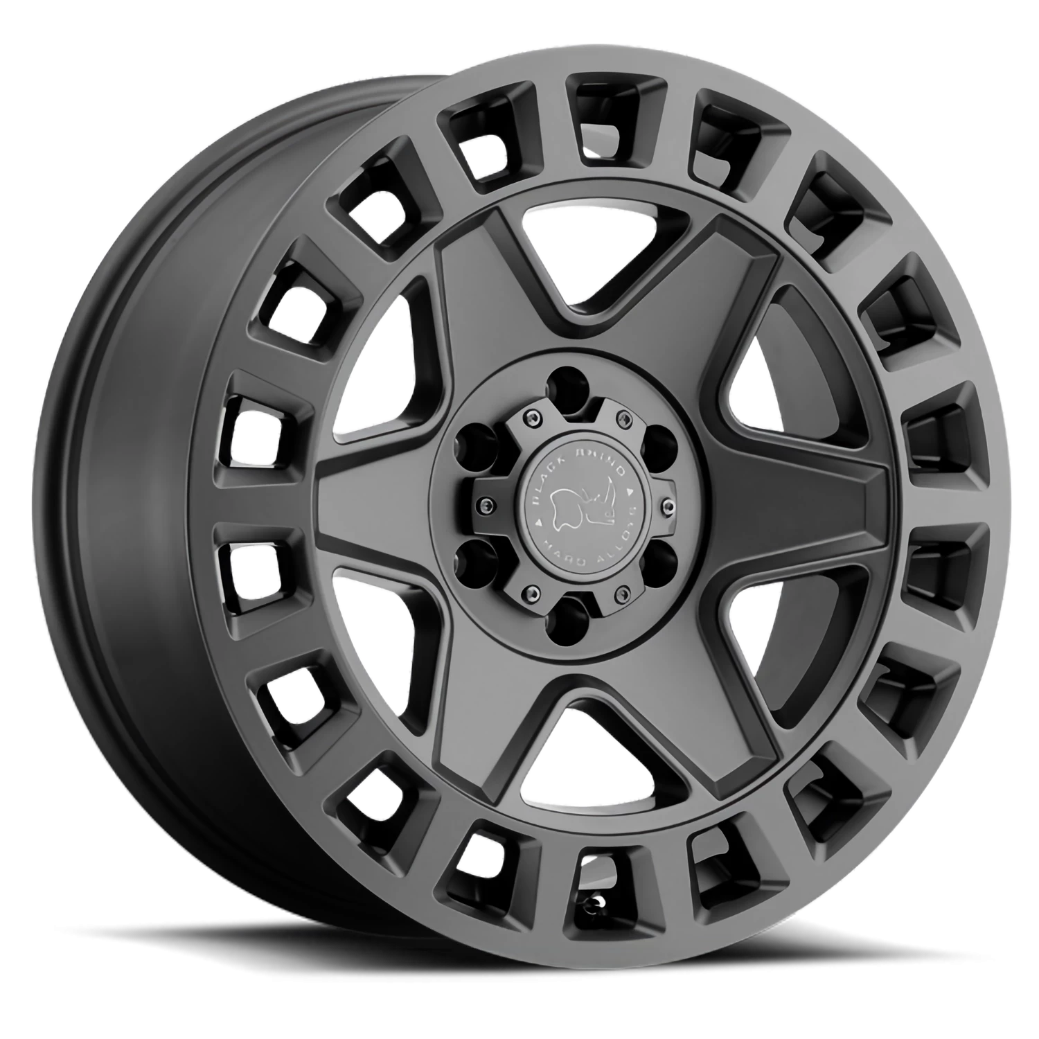 Black Rhino GY York  Matte Gunmetal /  (18"x9", 6x120 Bolt Pattern, +12mm Offset, 67.1mm Hub)   