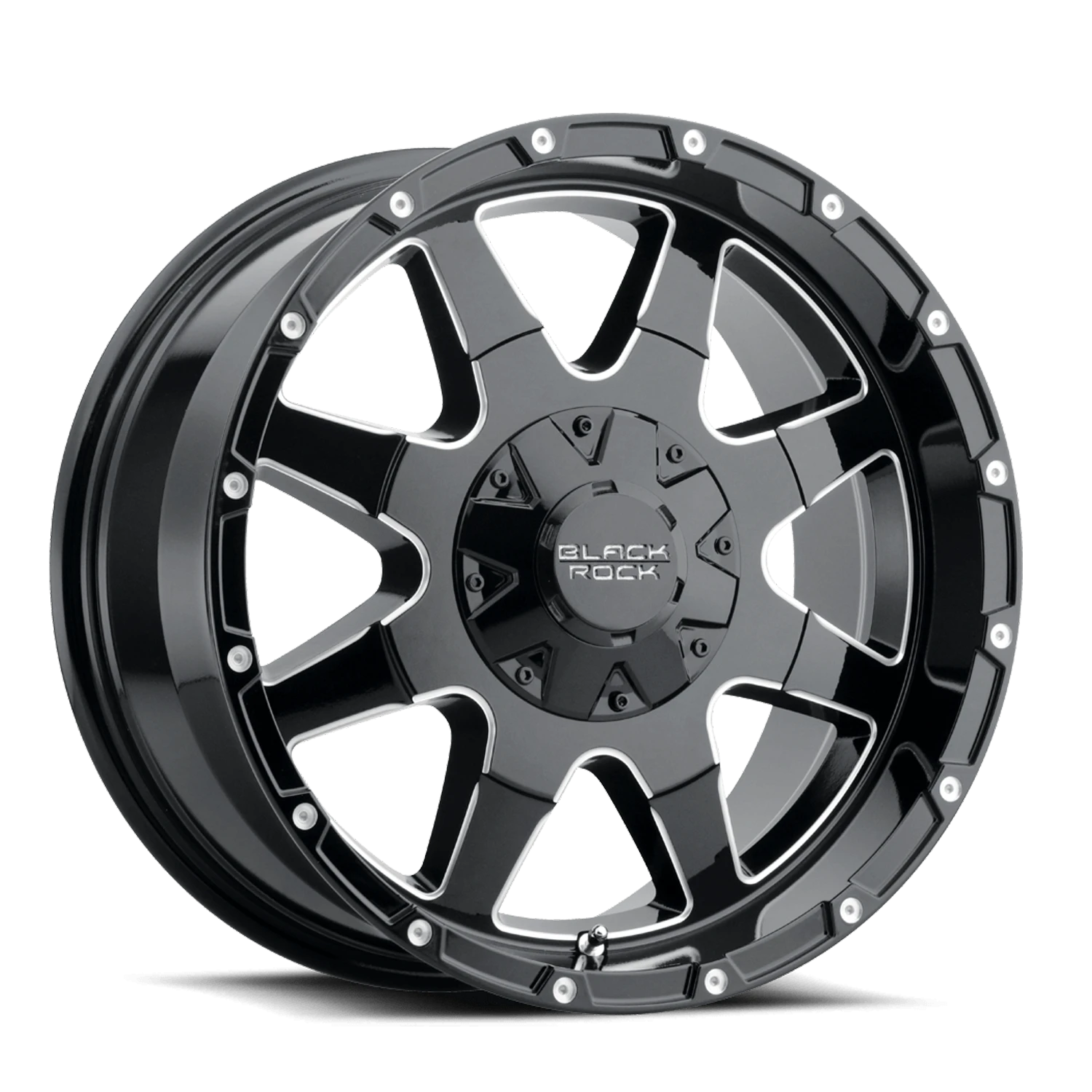 Fury 1 904B Gloss Black / Powder Coat-Milled Edges