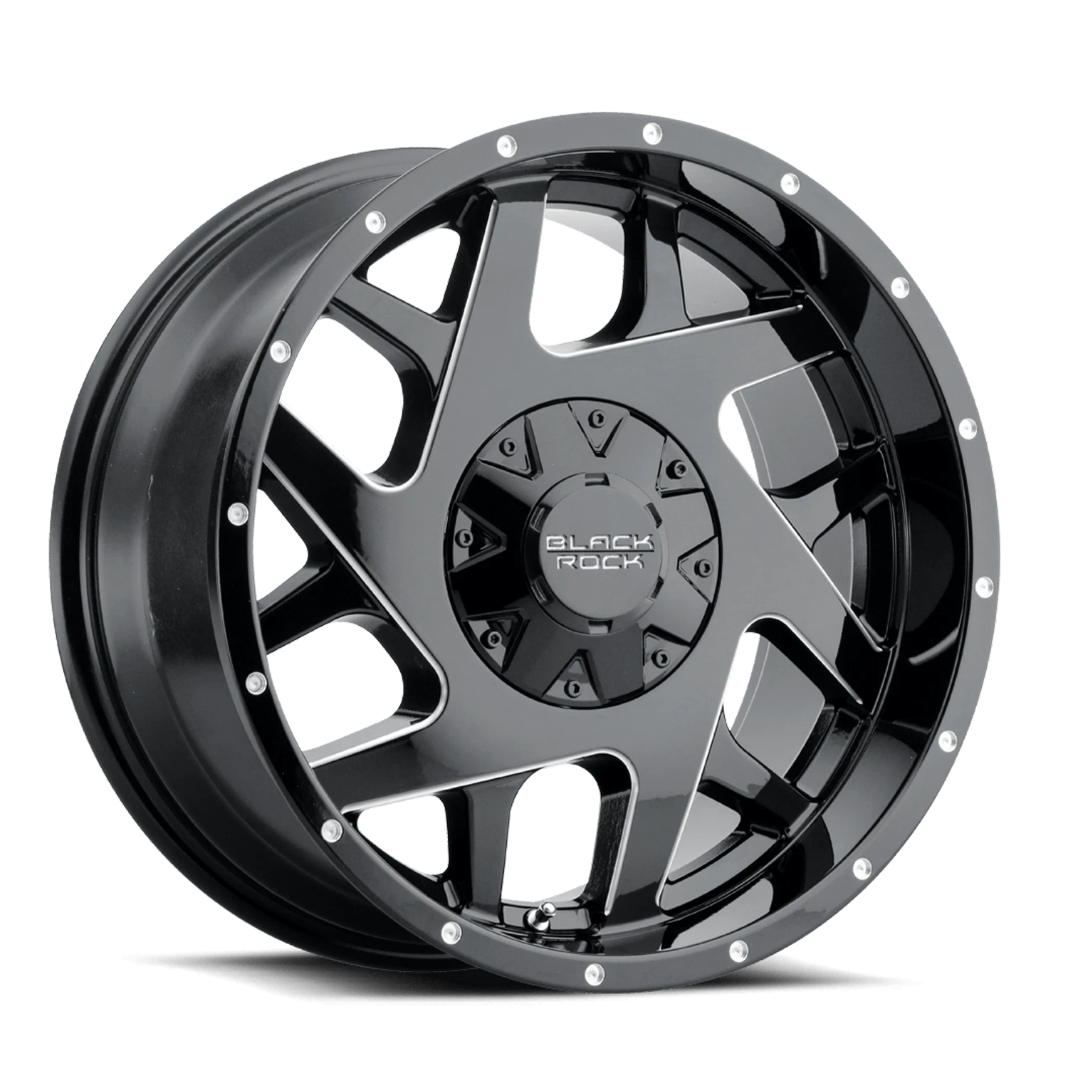 Fury II 935B Gloss Black / Powder Coat-Milled Edges