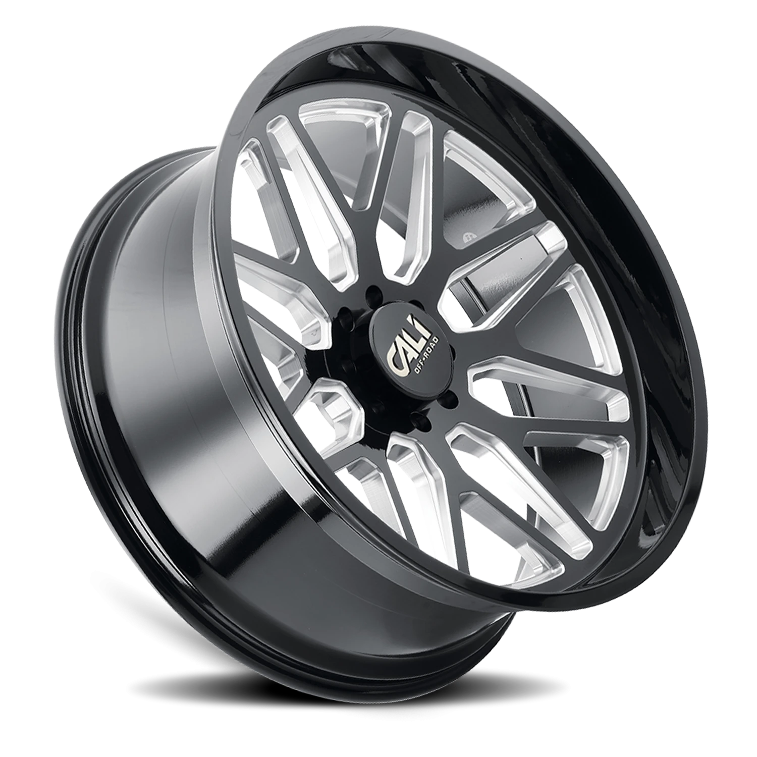 https://wheels.autosyncstudio.com/png/Cali_Offroad/Invader_9115_Gloss_Black_Milled_6-lug_0002.png