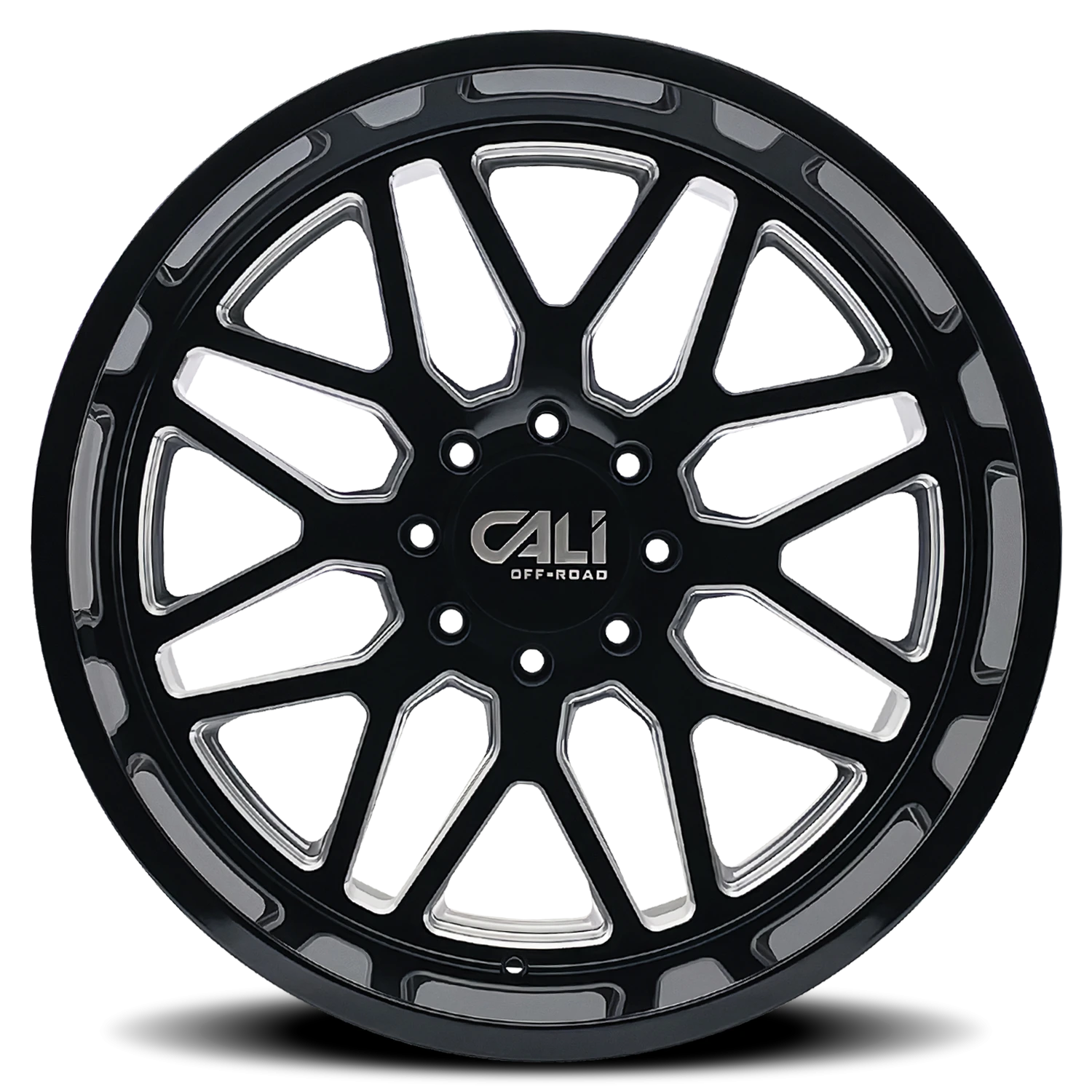 https://wheels.autosyncstudio.com/png/Cali_Offroad/Invader_9115_Gloss_Black_Milled_8-lug_0003.png