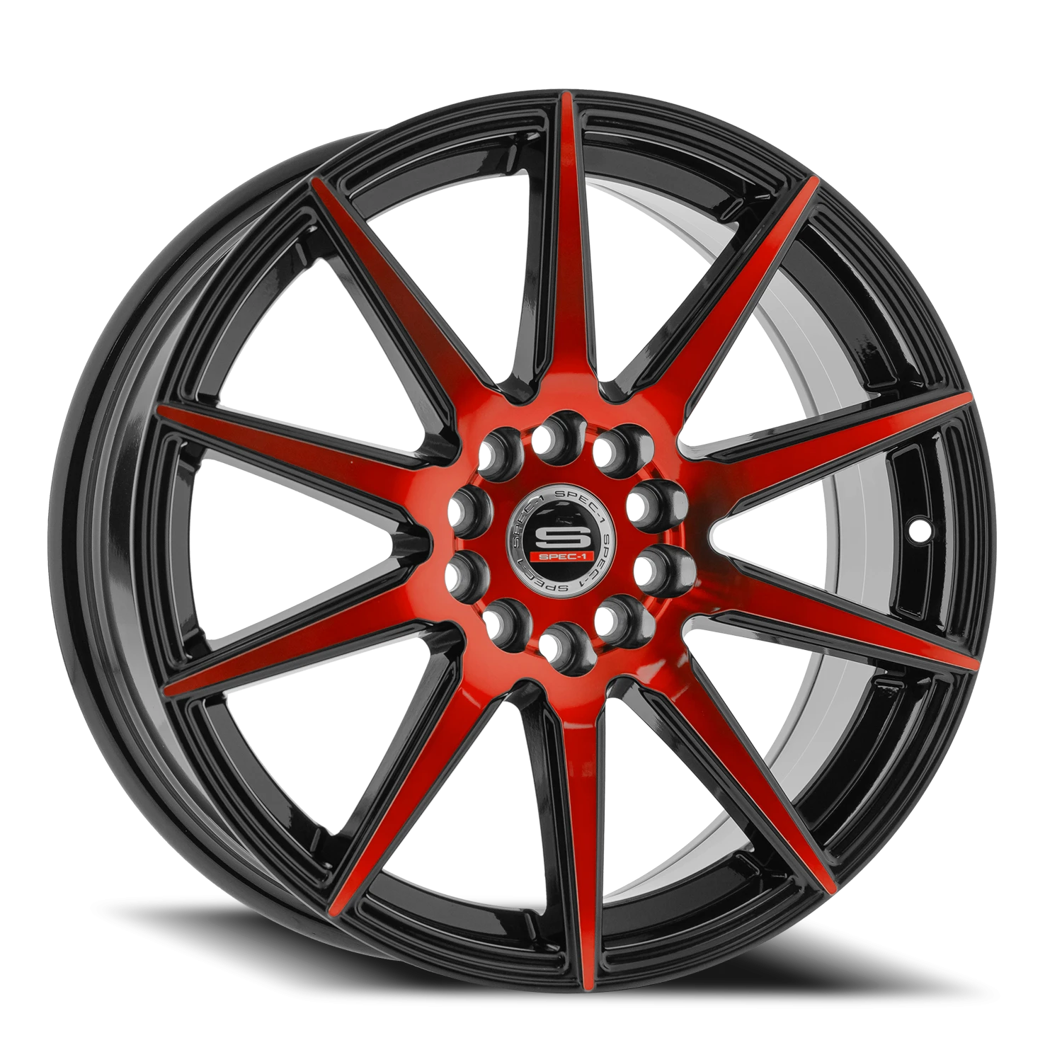 SP-51 GBR Gloss Black / Red Machined