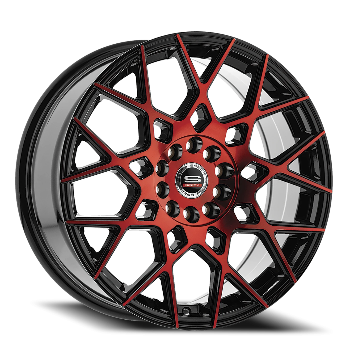 SP-52 BMR Gloss Black / Red Machined