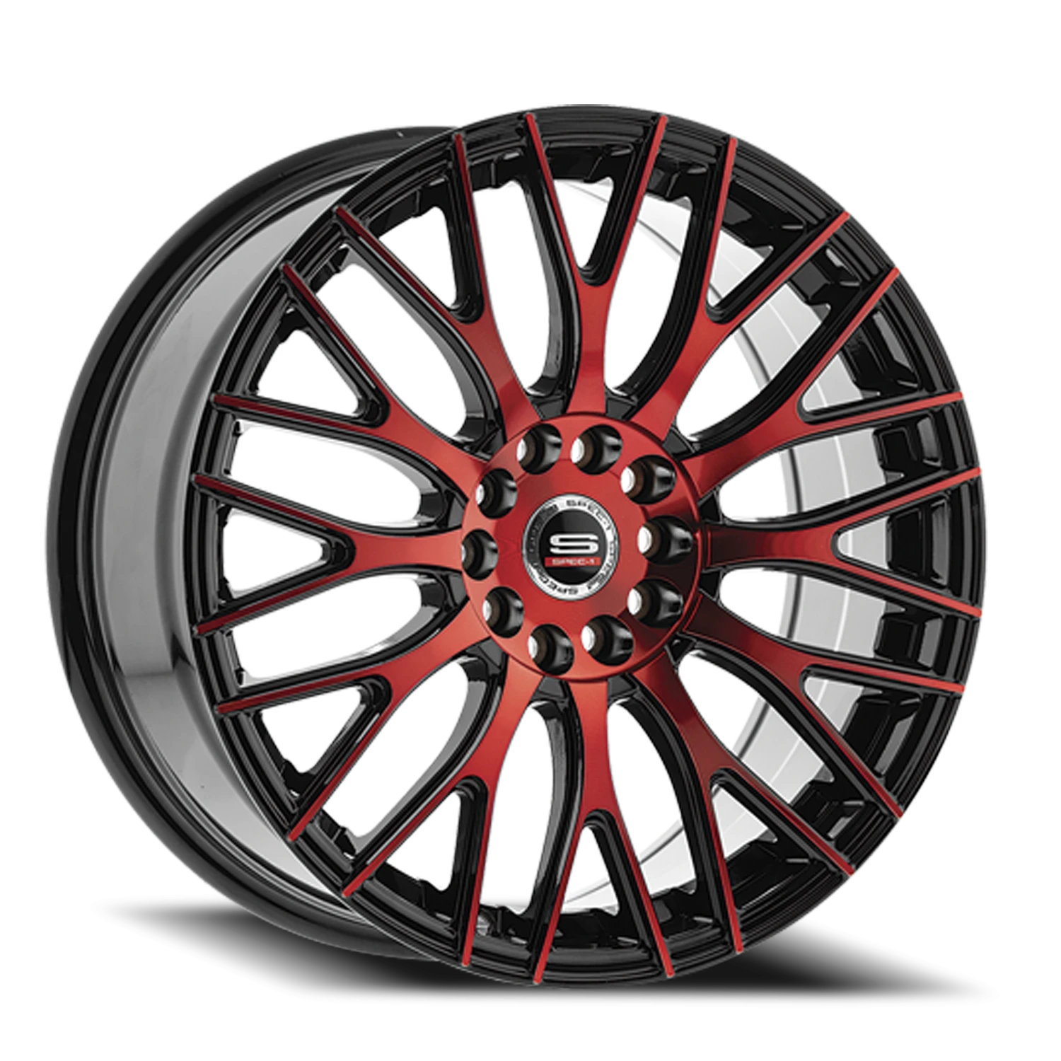 SP-55 GBR Gloss Black / Red Machined