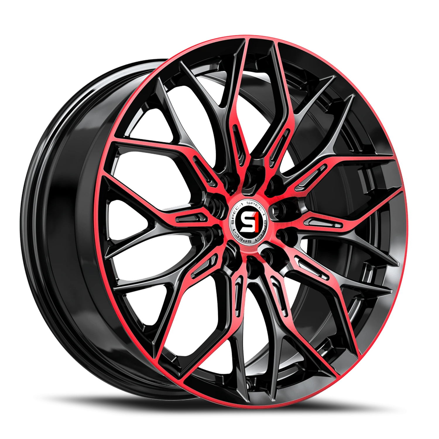 SP-57 BMR Gloss Black / Red Machined