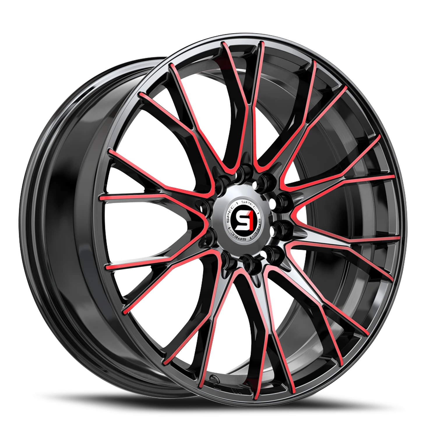 SP-59 BMR Gloss Black / Red Machined