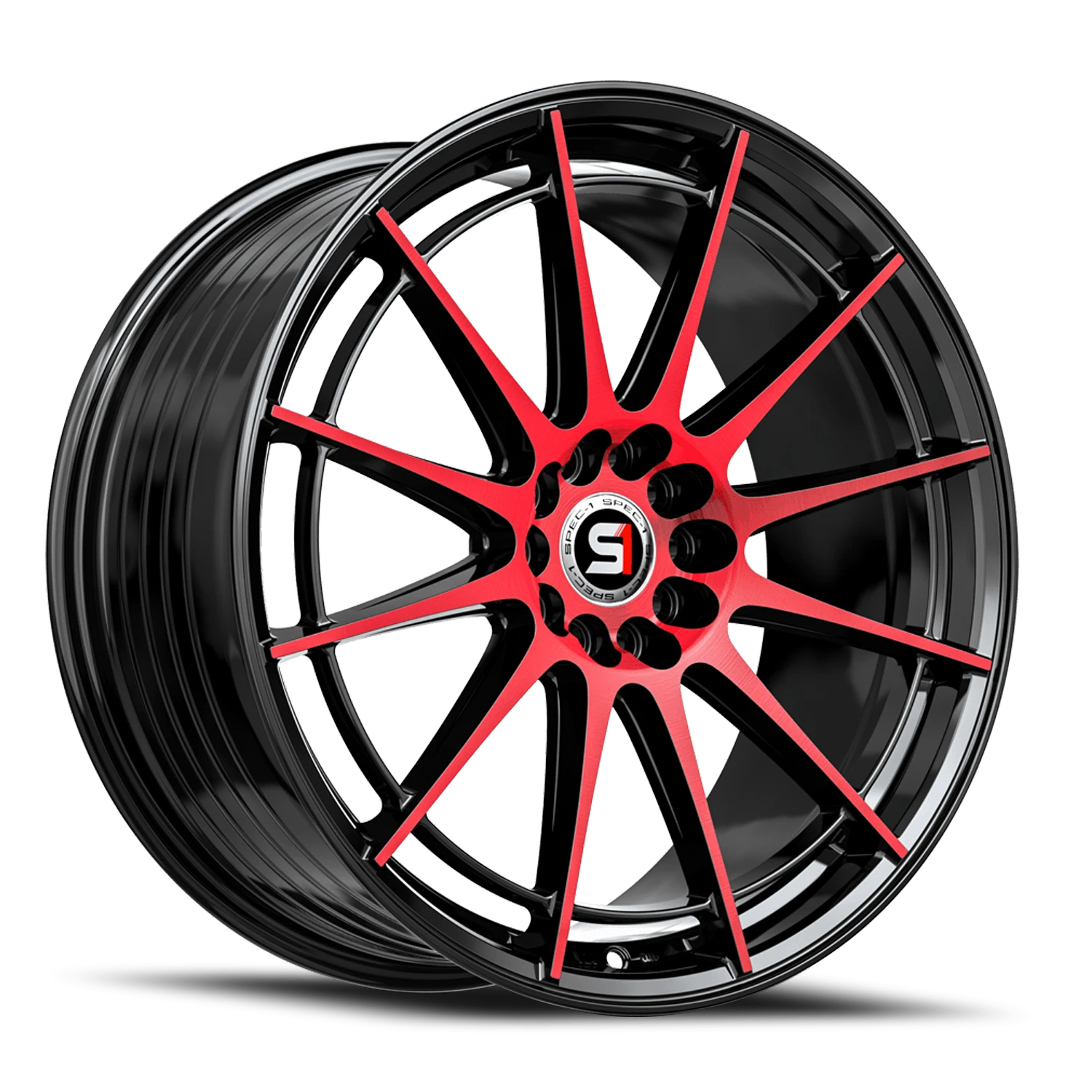 SP-64 BMR Gloss Black / Red Machined