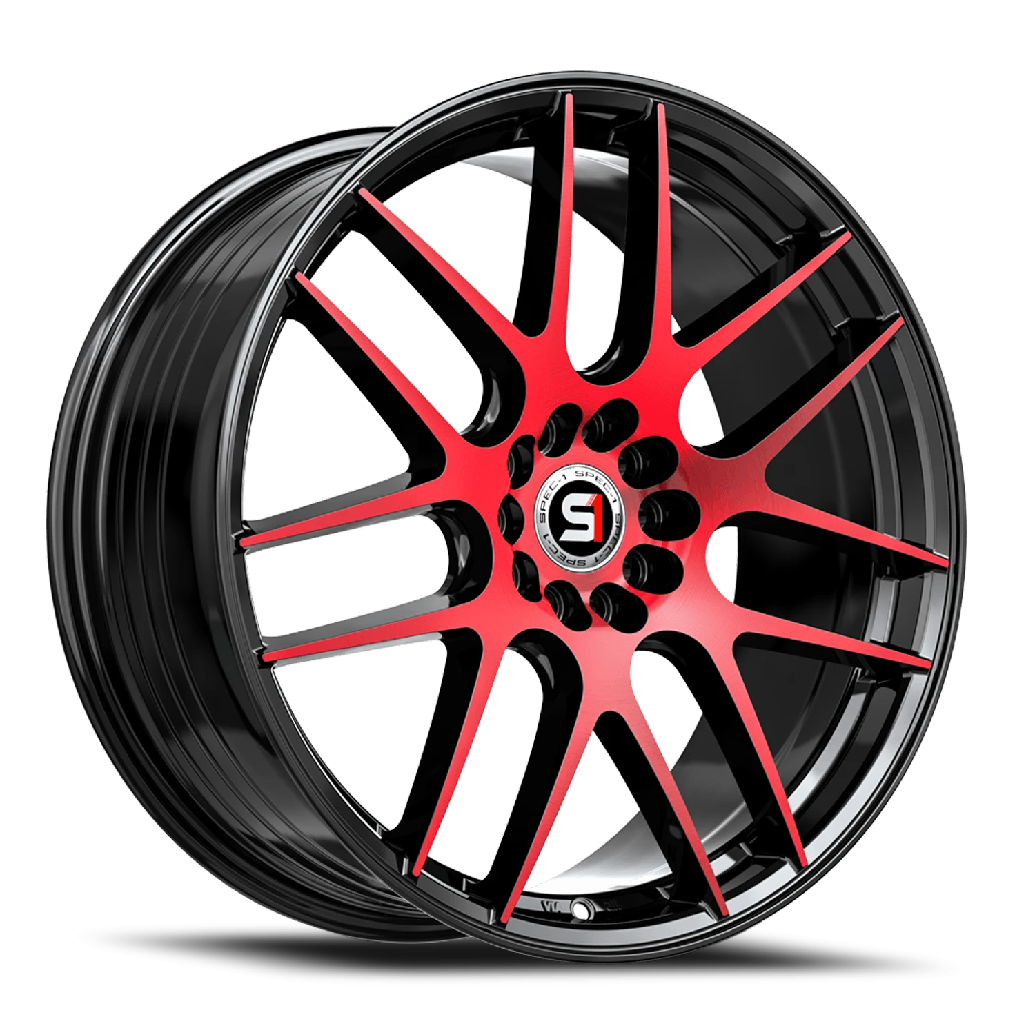 SP-65 BMR Gloss Black / Red Machined