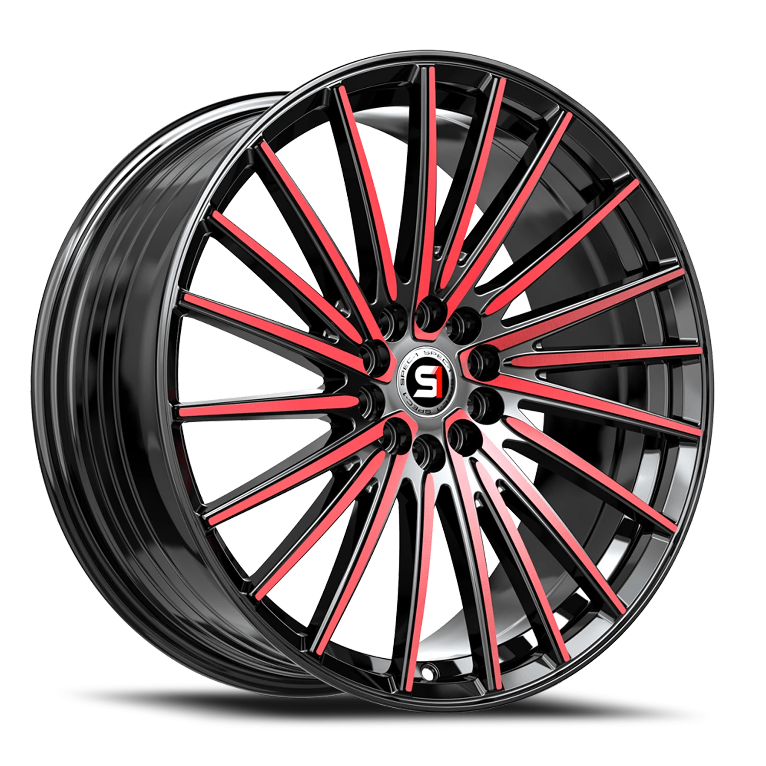 SP-68 BMR Gloss Black / Red Machined