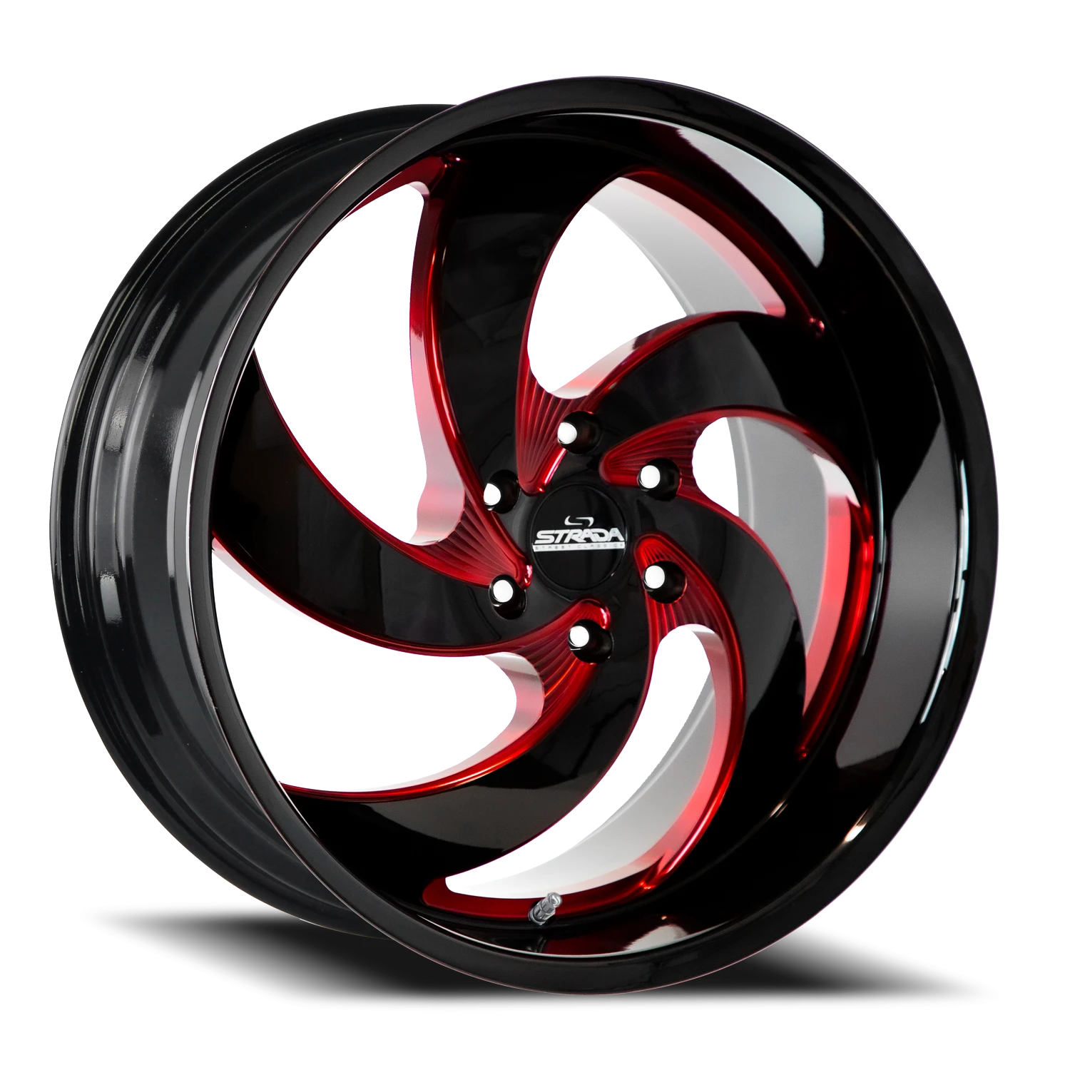 Retro 5 GBMLR Gloss Black / Candy Red Milled