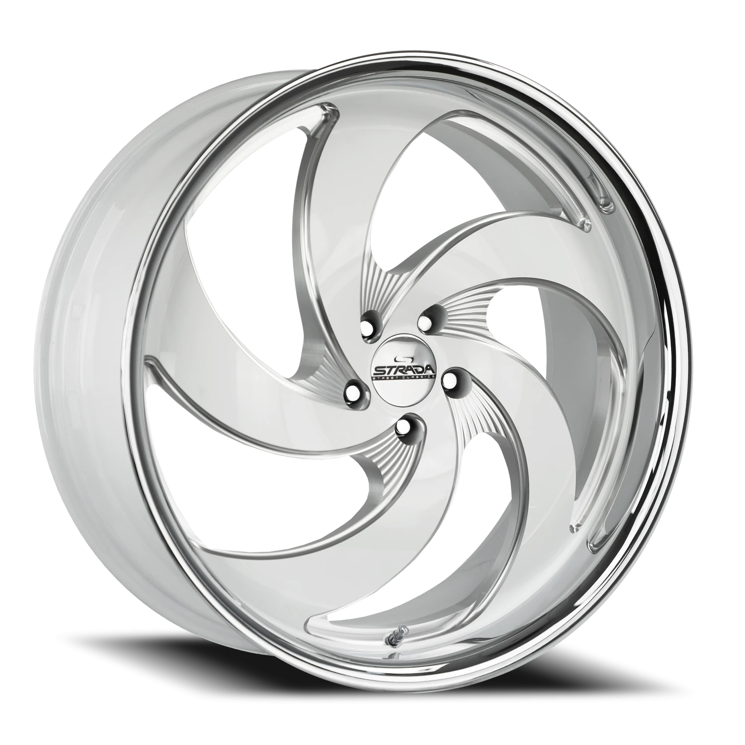 Retro 5 WMLSS Gloss White / Milled SS Lip