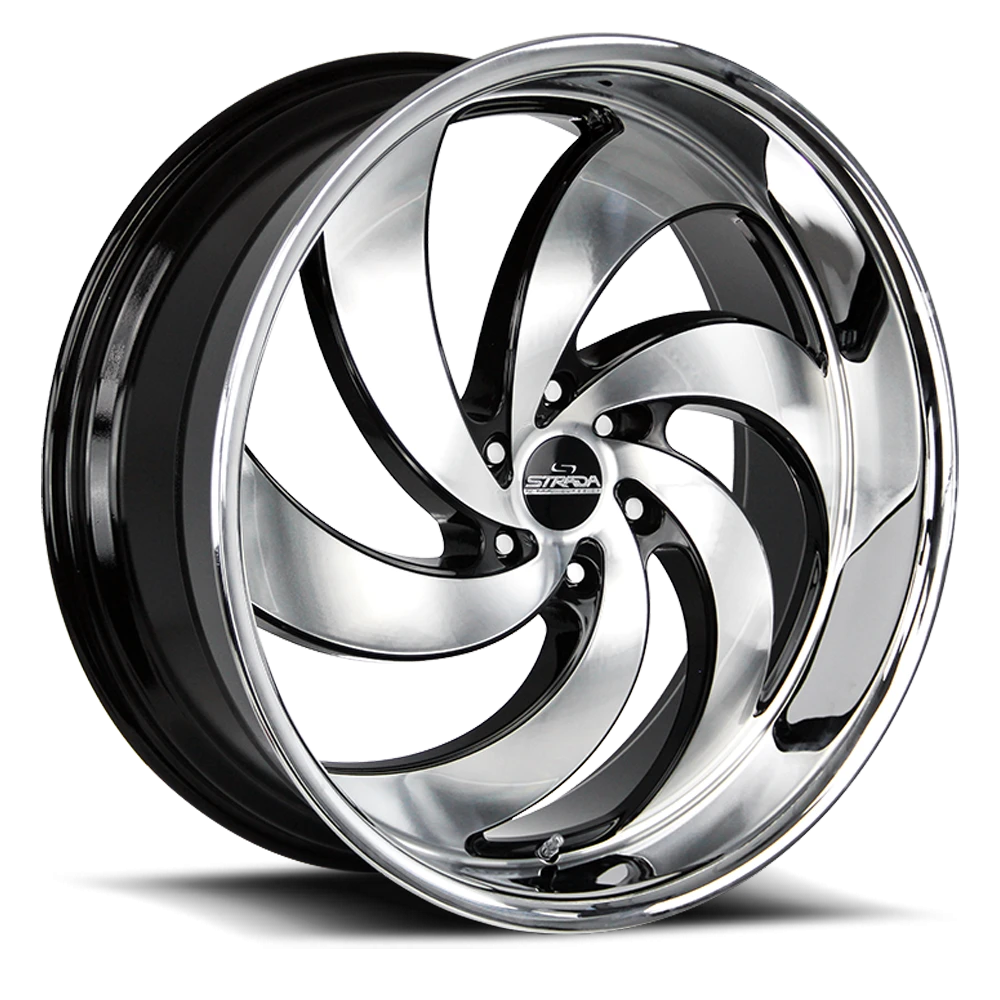 Retro 6 C06 GBML Gloss Black / Machined SS Lip