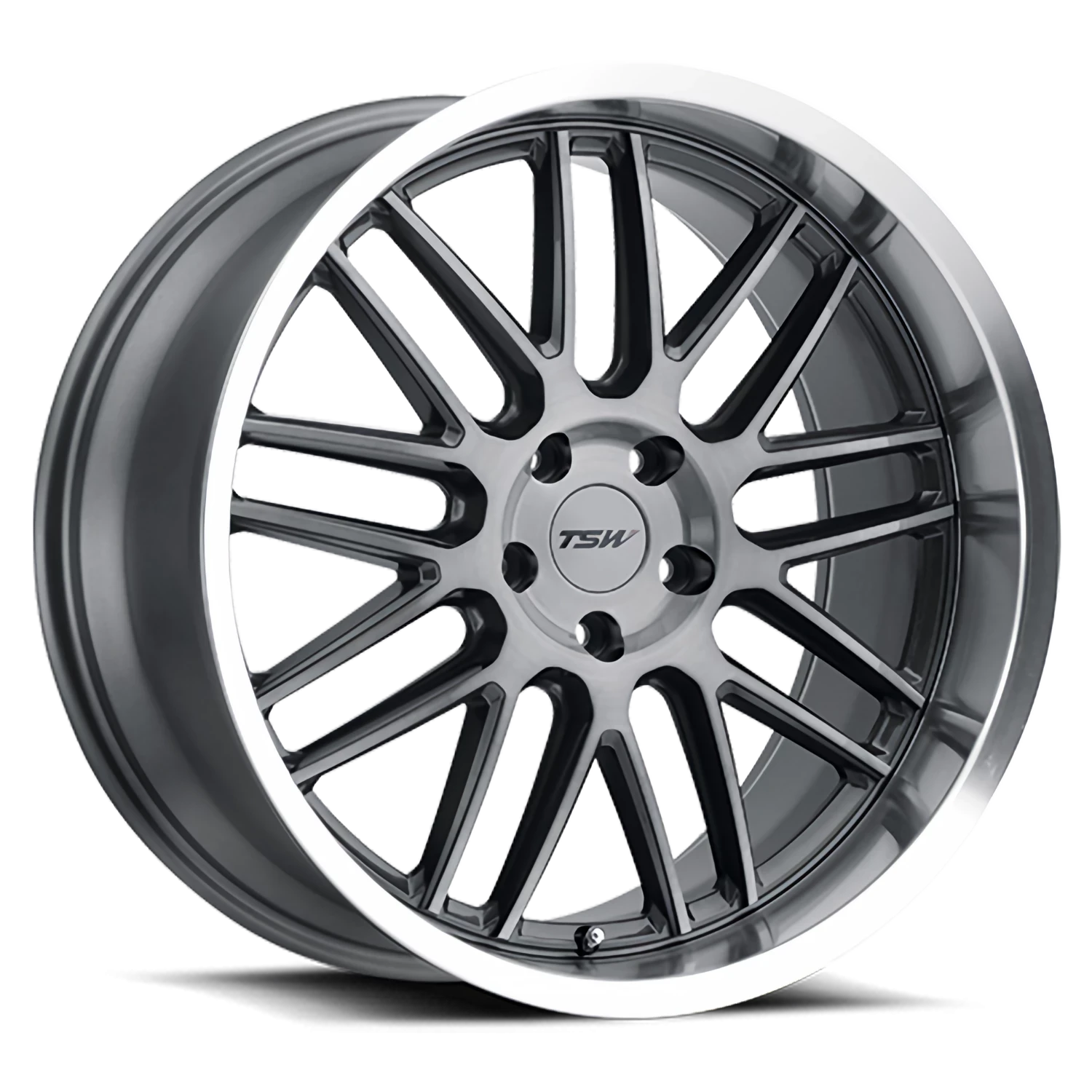 Avalon GY Gunmetal / Brushed Gunmetal-Machined Lip