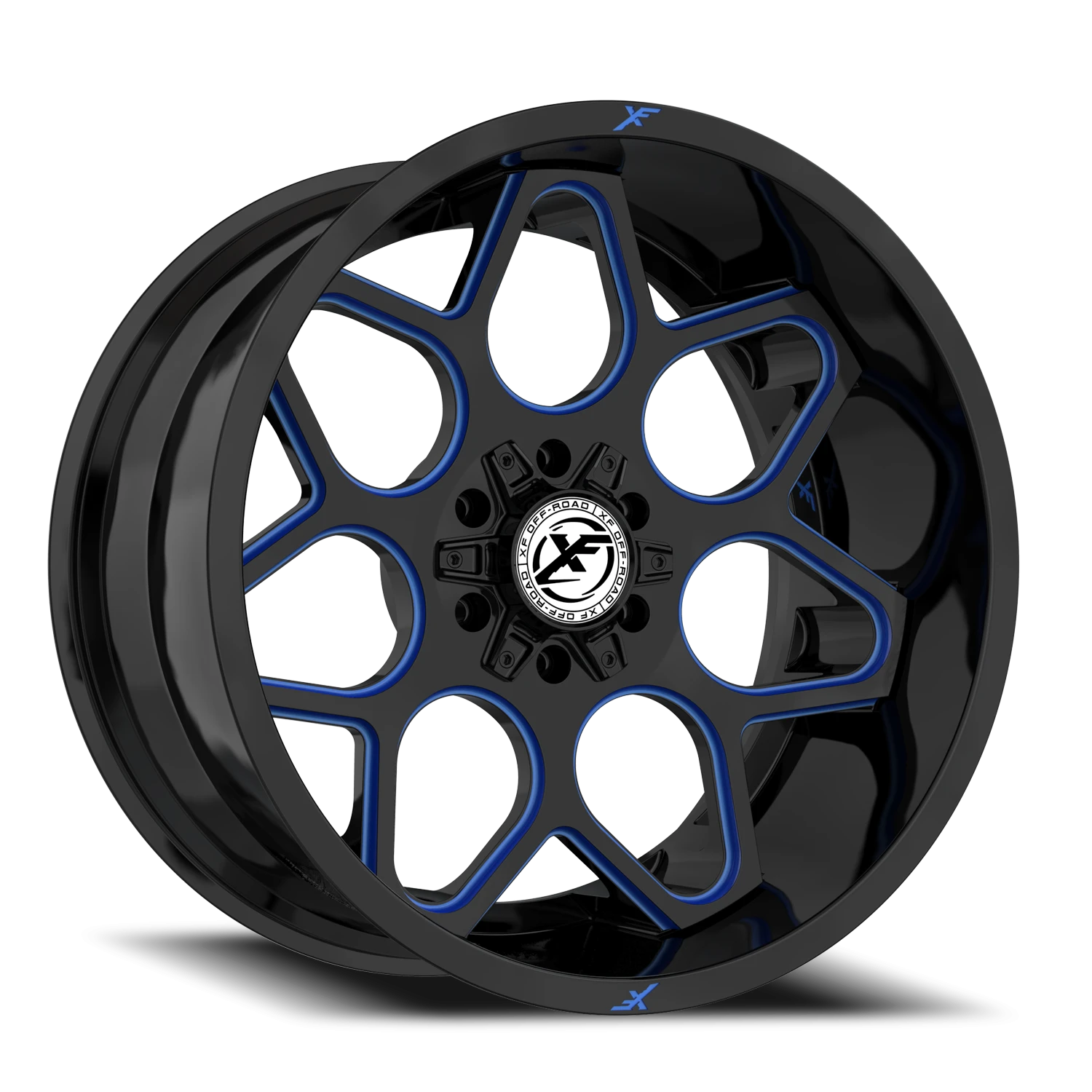 XF-233 GBMLB Gloss Black / Blue Milled