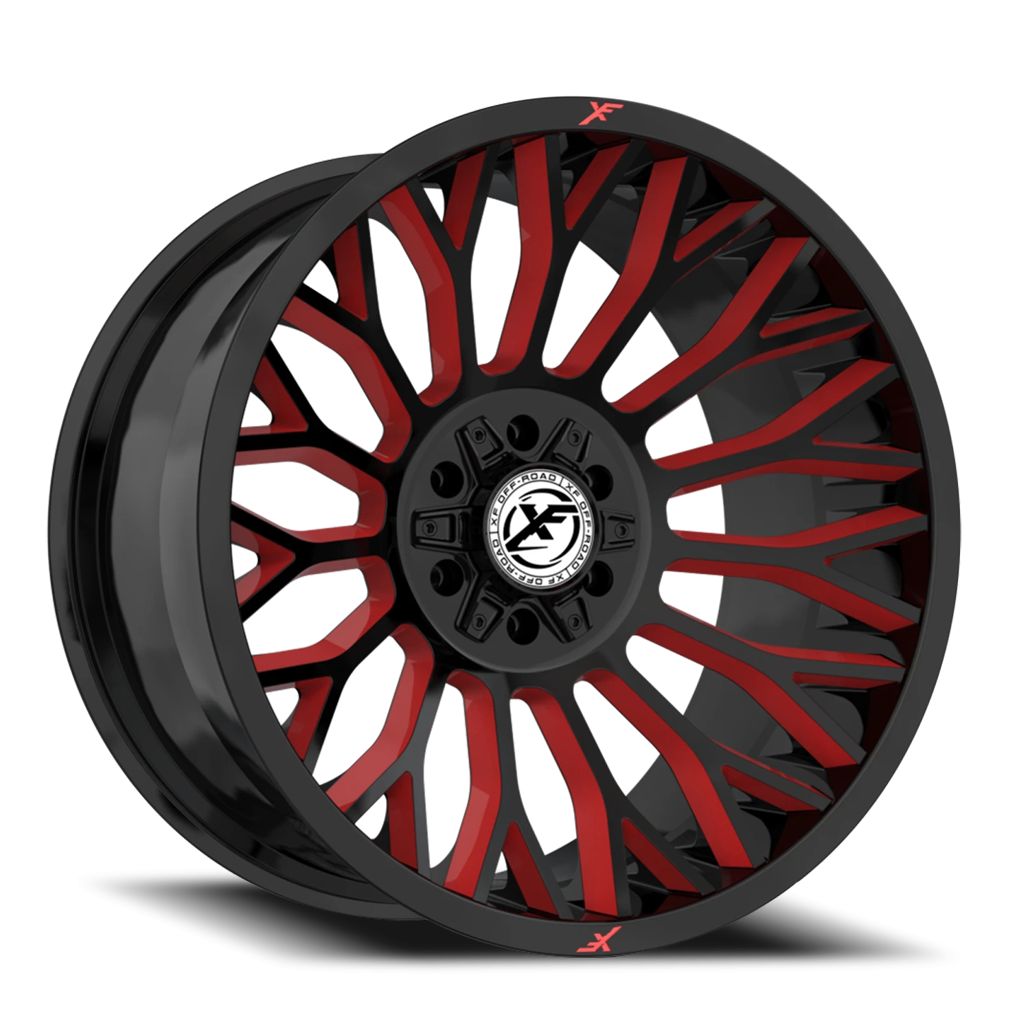 XF-237 GBRW Gloss Black / Milled-Red Windows