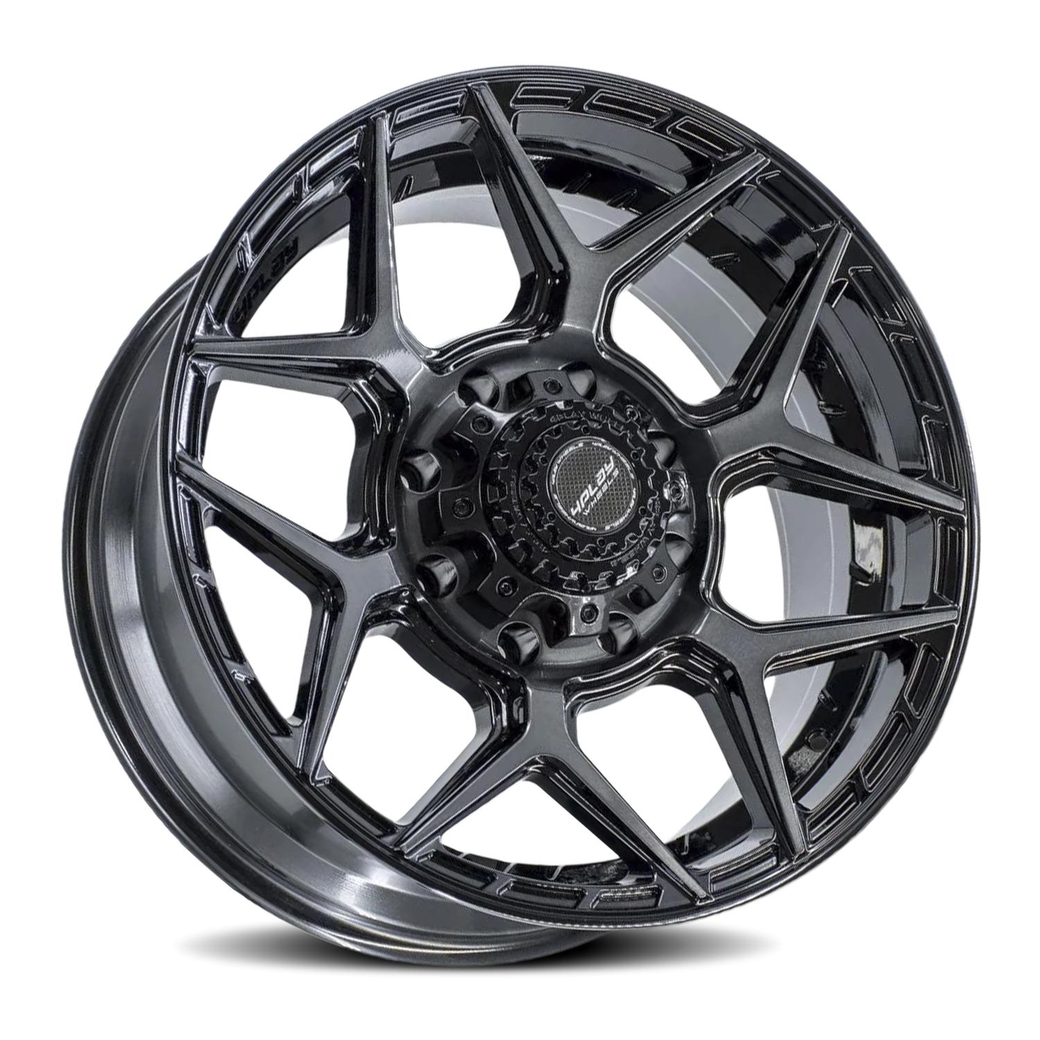 https://wheels.autosyncstudio.com/webp/4PLAY/4P06_BBT_Gloss_Black_Brushed-Face-Tinted-Clear_8-lug_0002.webp