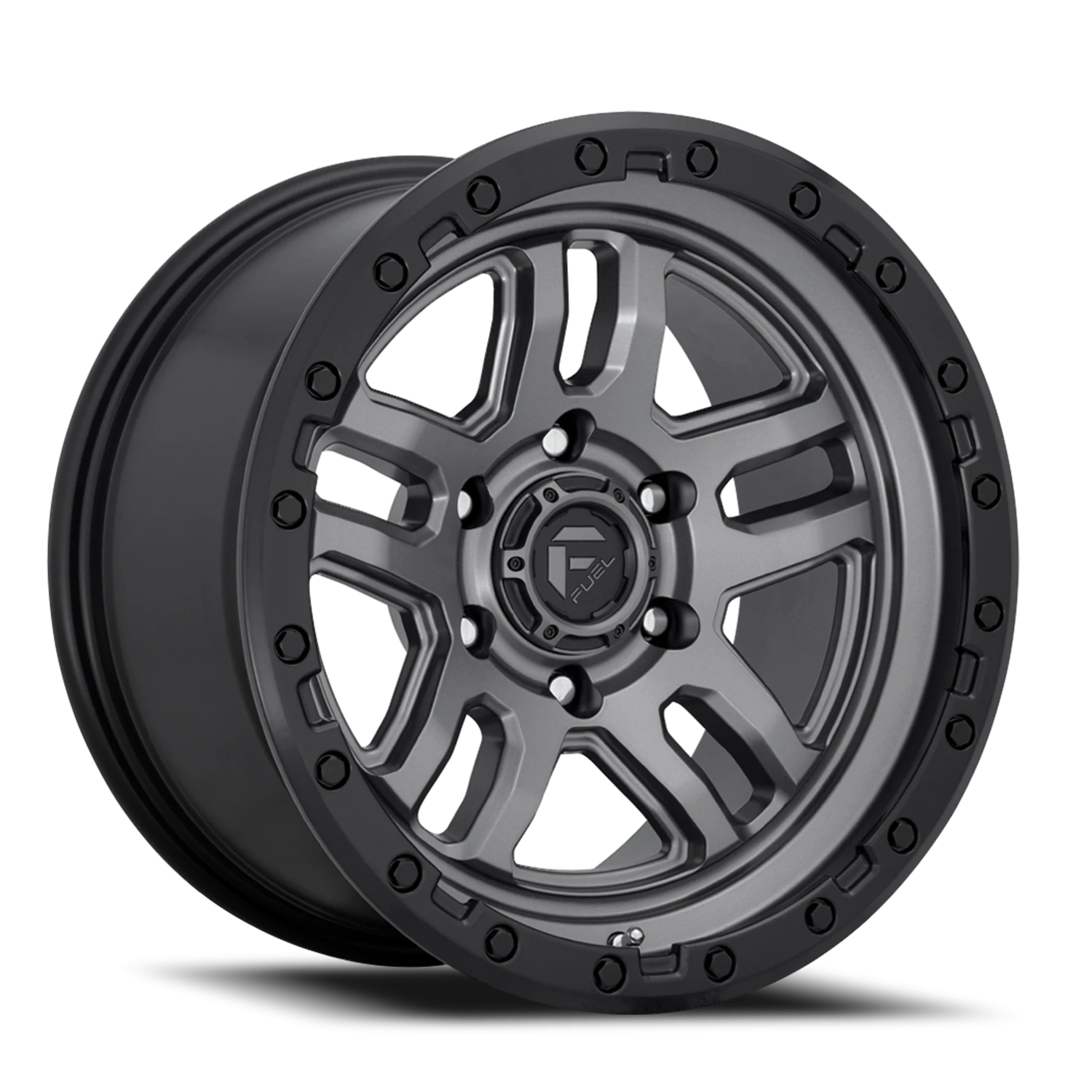 https://wheels.autosyncstudio.com/webp/Fuel/AMMO_D701_Gunmetal_5-lug_0001.webp