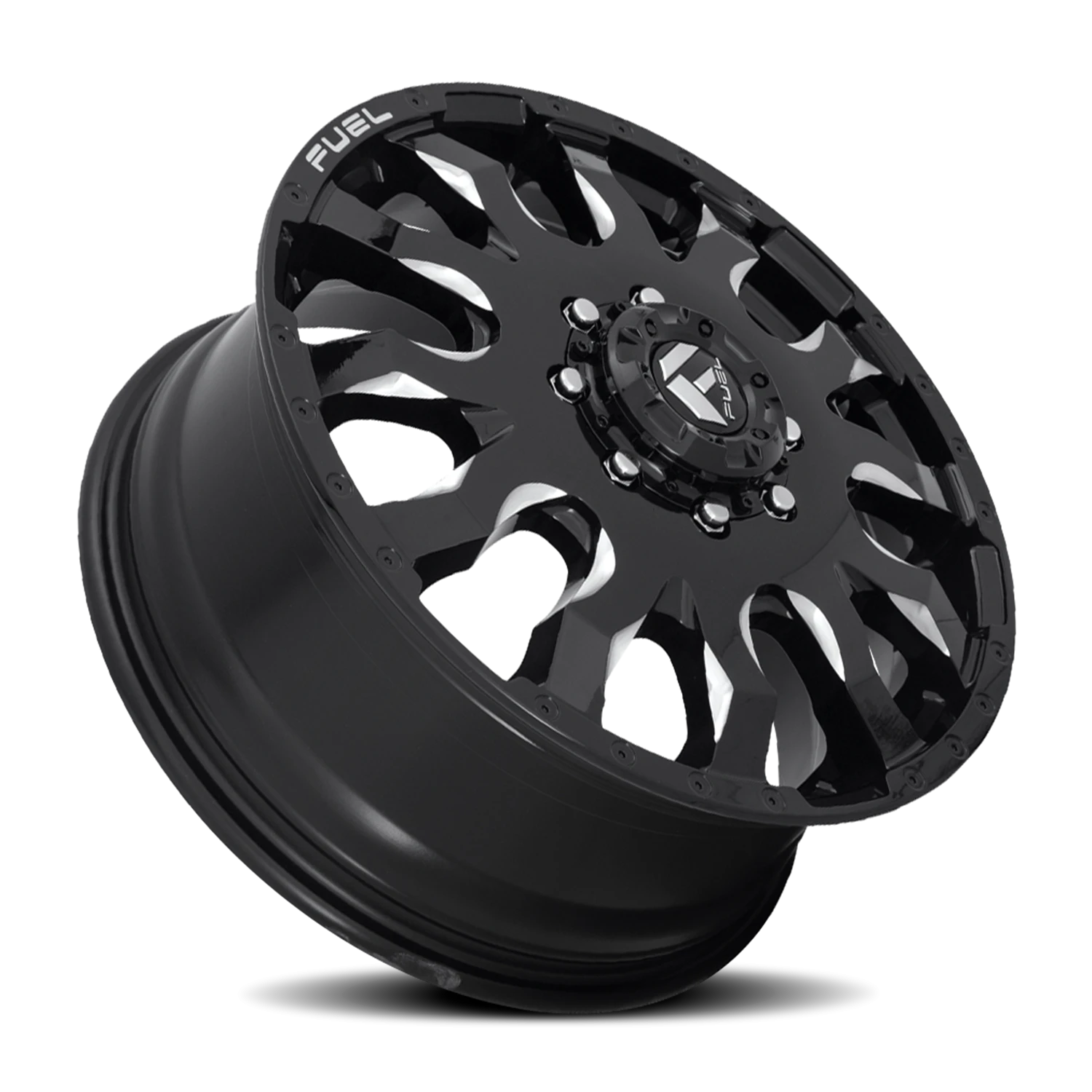 https://wheels.autosyncstudio.com/webp/Fuel/Blitz-Dually_D673_Gloss_Black_Milled_8-lug_Front_0002.webp