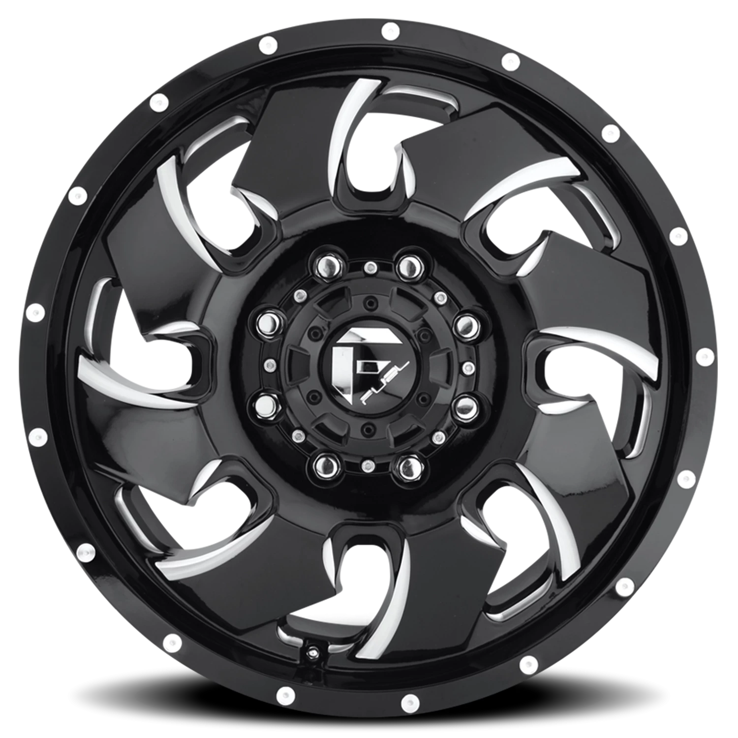 https://wheels.autosyncstudio.com/webp/Fuel/Cleaver-Dually_D574_Gloss_Black_Milled_8-lug_Front_0003.webp