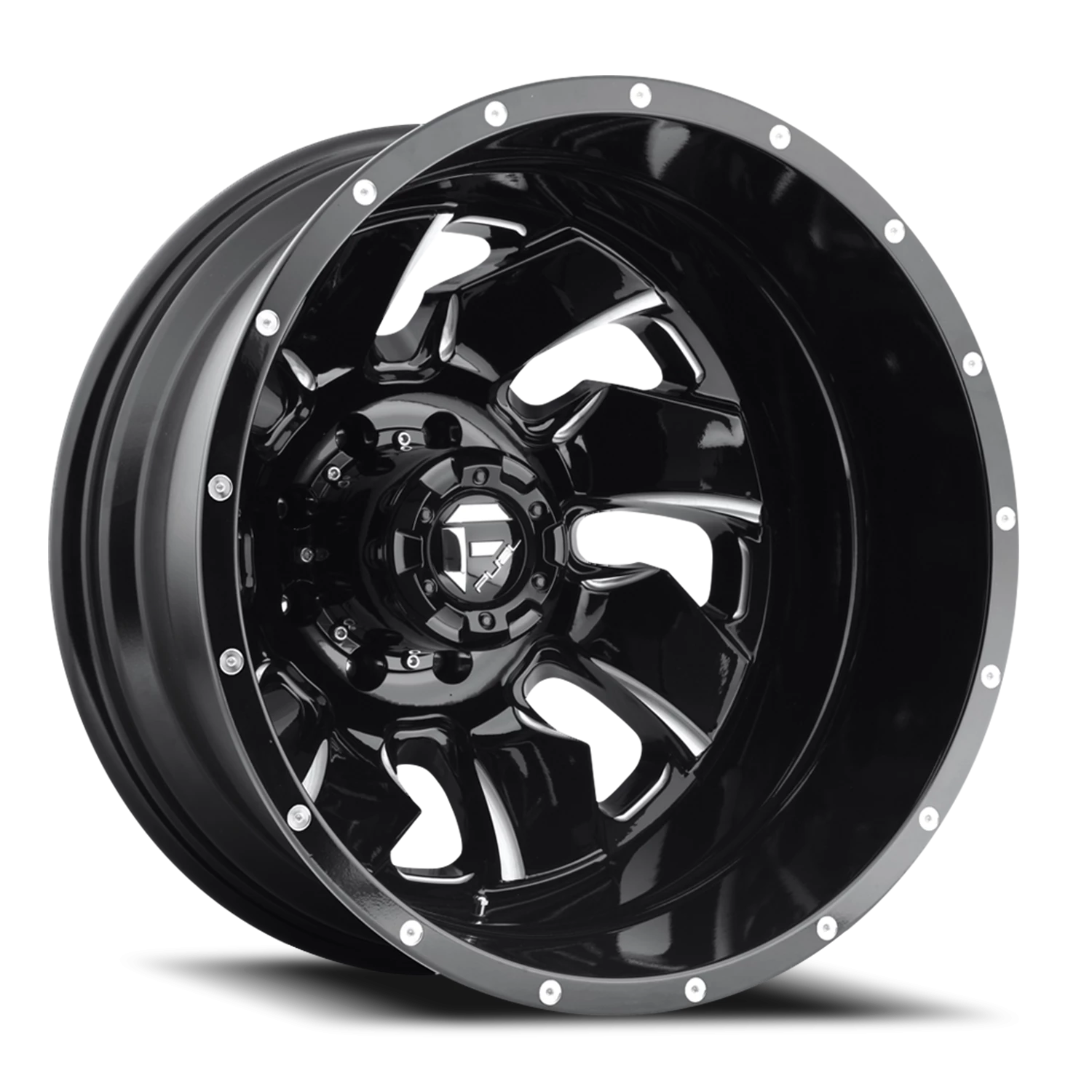 https://wheels.autosyncstudio.com/webp/Fuel/Cleaver-Dually_D574_Gloss_Black_Milled_8-lug_Rear_0001.webp