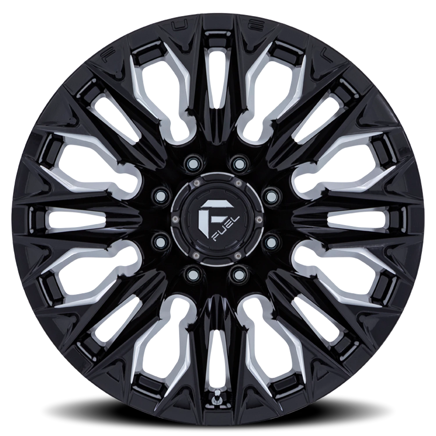 https://wheels.autosyncstudio.com/webp/Fuel/Flame_D803_Gloss_Black_Milled_8-lug_0003.webp