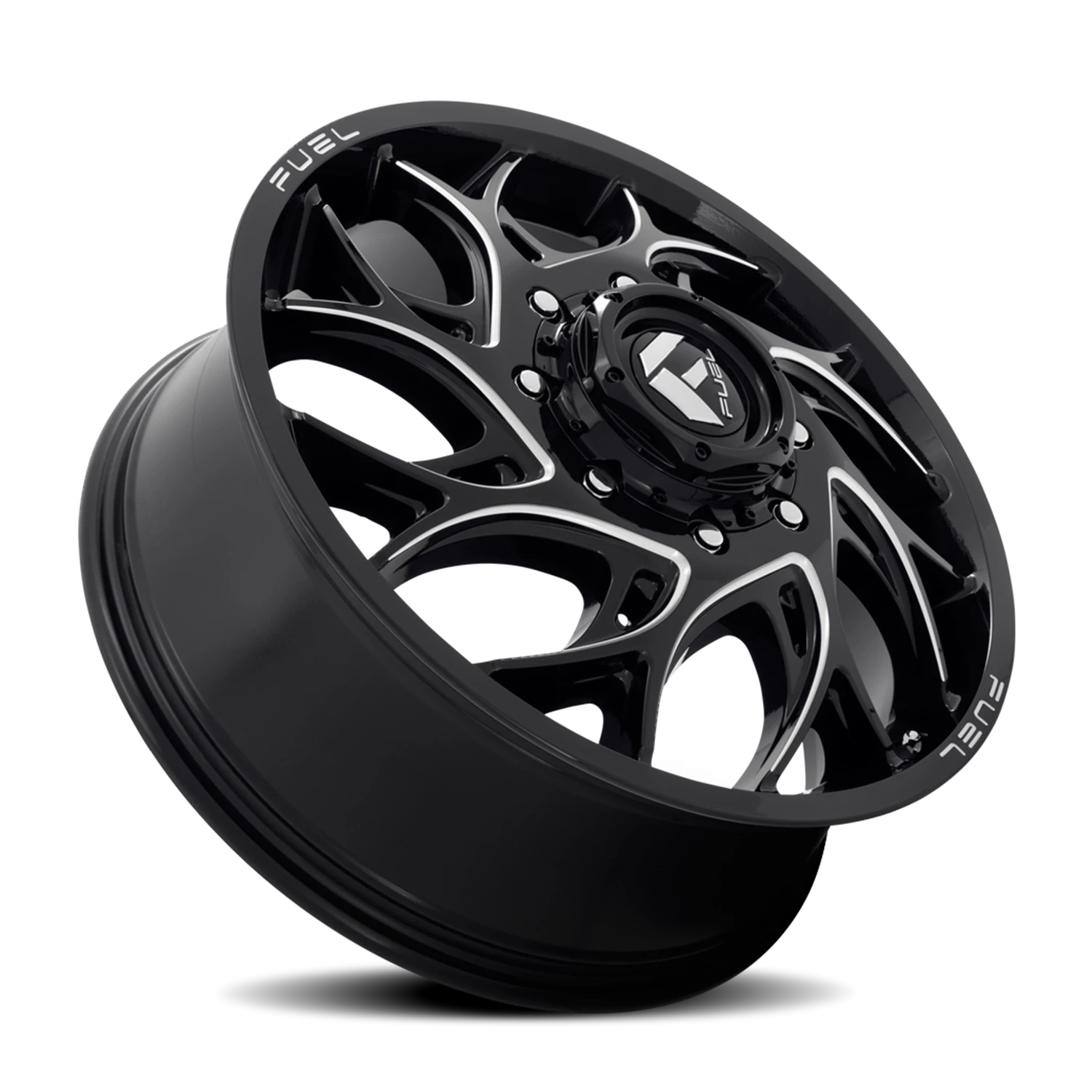 https://wheels.autosyncstudio.com/webp/Fuel/Runner-Dually_D741_Gloss_Black_Milled_8-lug_Front_0002.webp
