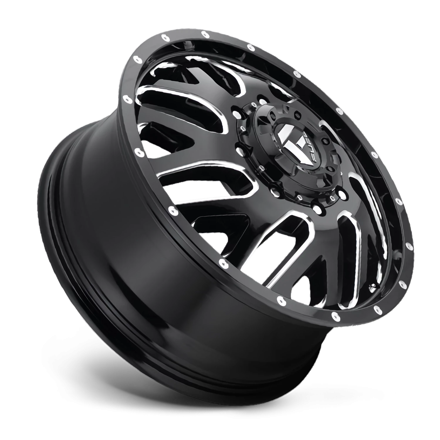 https://wheels.autosyncstudio.com/webp/Fuel/Triton-Dually_D581_Gloss_Black_Milled_8-lug_Front_0002.webp