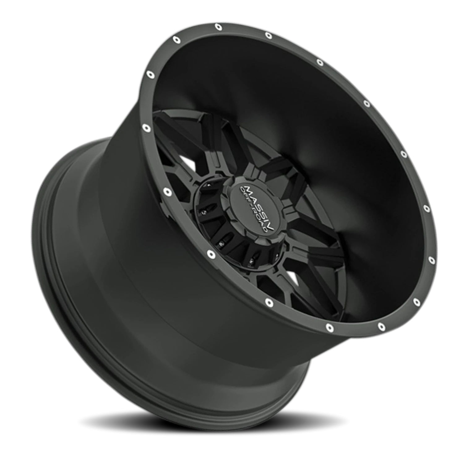 https://wheels.autosyncstudio.com/webp/Massiv_Off-Road/OR1_F_Satin_Black_Milled-Rivets_6-lug_0002.webp