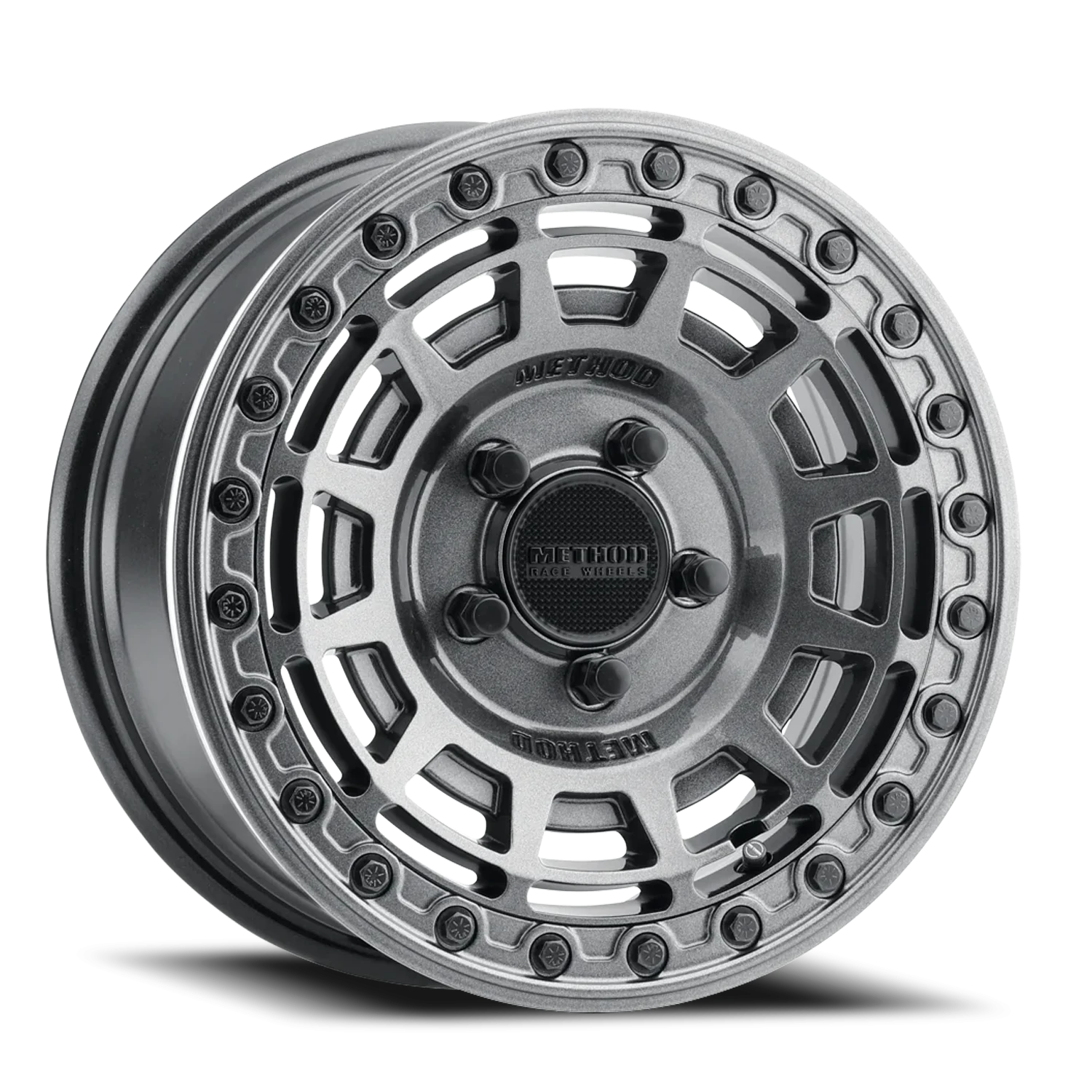 https://wheels.autosyncstudio.com/webp/Method/MR415-Beadlock-UTV_GY_Graphite_Gloss-Graphite-Ring_5-lug_0001.webp