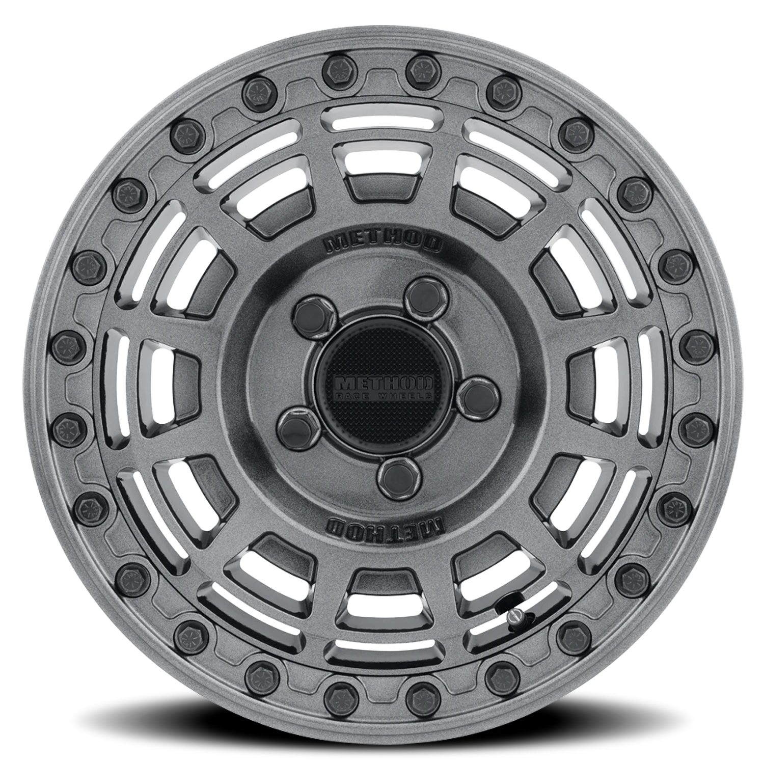 https://wheels.autosyncstudio.com/webp/Method/MR415-Beadlock-UTV_GY_Graphite_Gloss-Graphite-Ring_5-lug_0003.webp