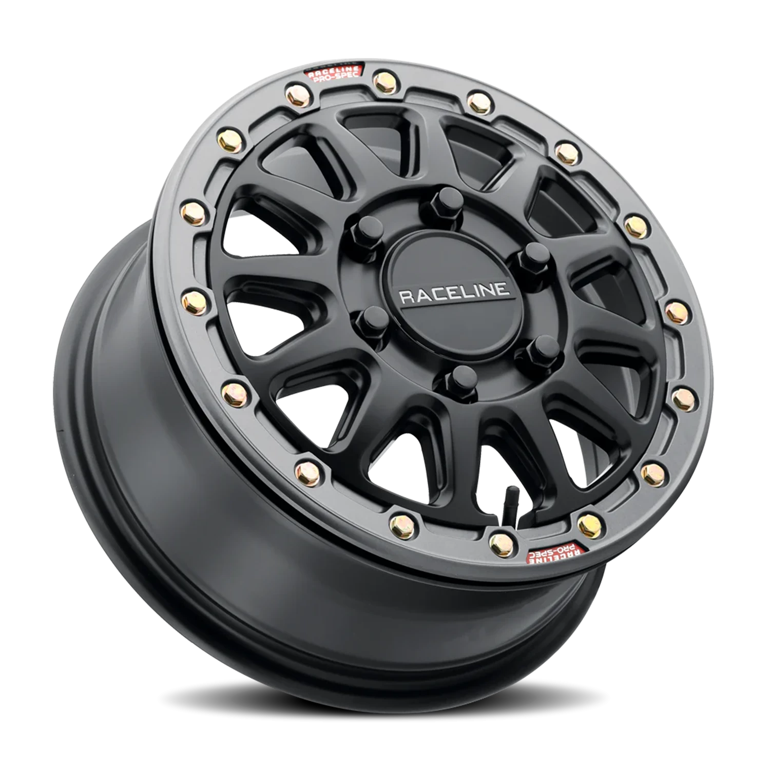 https://wheels.autosyncstudio.com/webp/Raceline/Alpha-Beadlock-UTV_A14BG_Satin_Black_Gunmetal-Beadlock-Ring_6-lug_0002.webp