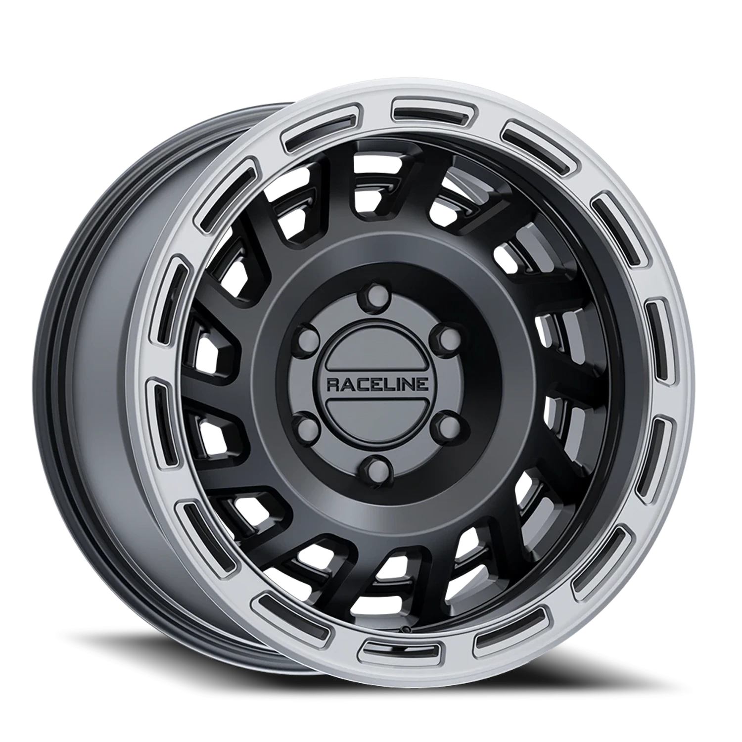https://wheels.autosyncstudio.com/webp/Raceline/Halo_957BS_Satin_Black_Silver-Ring_8-lug_0001.webp