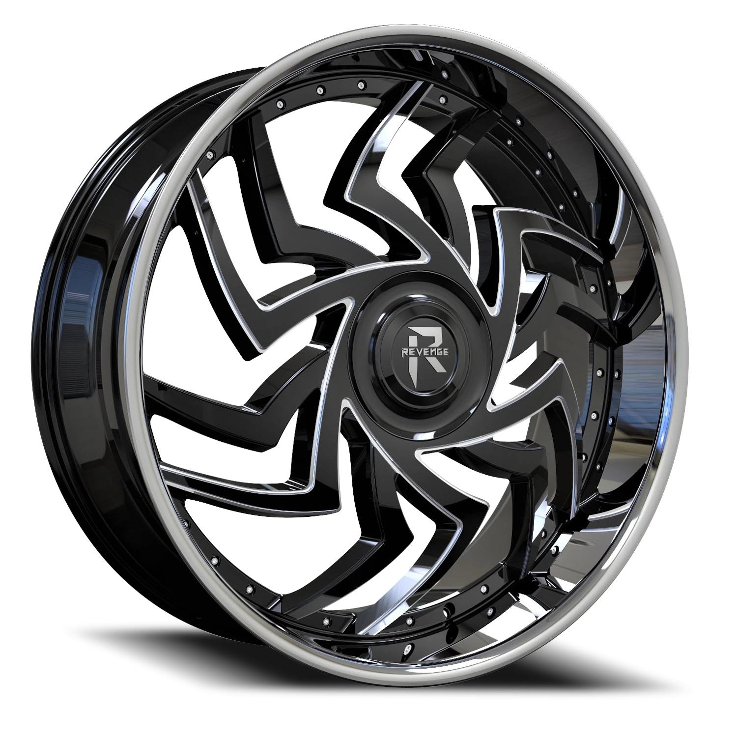 https://wheels.autosyncstudio.com/webp/Revenge_Luxury/RL-107_BMWSSL_Black_Milled-Windows-Chrome-Stainless-Steel-Lip_0001.webp