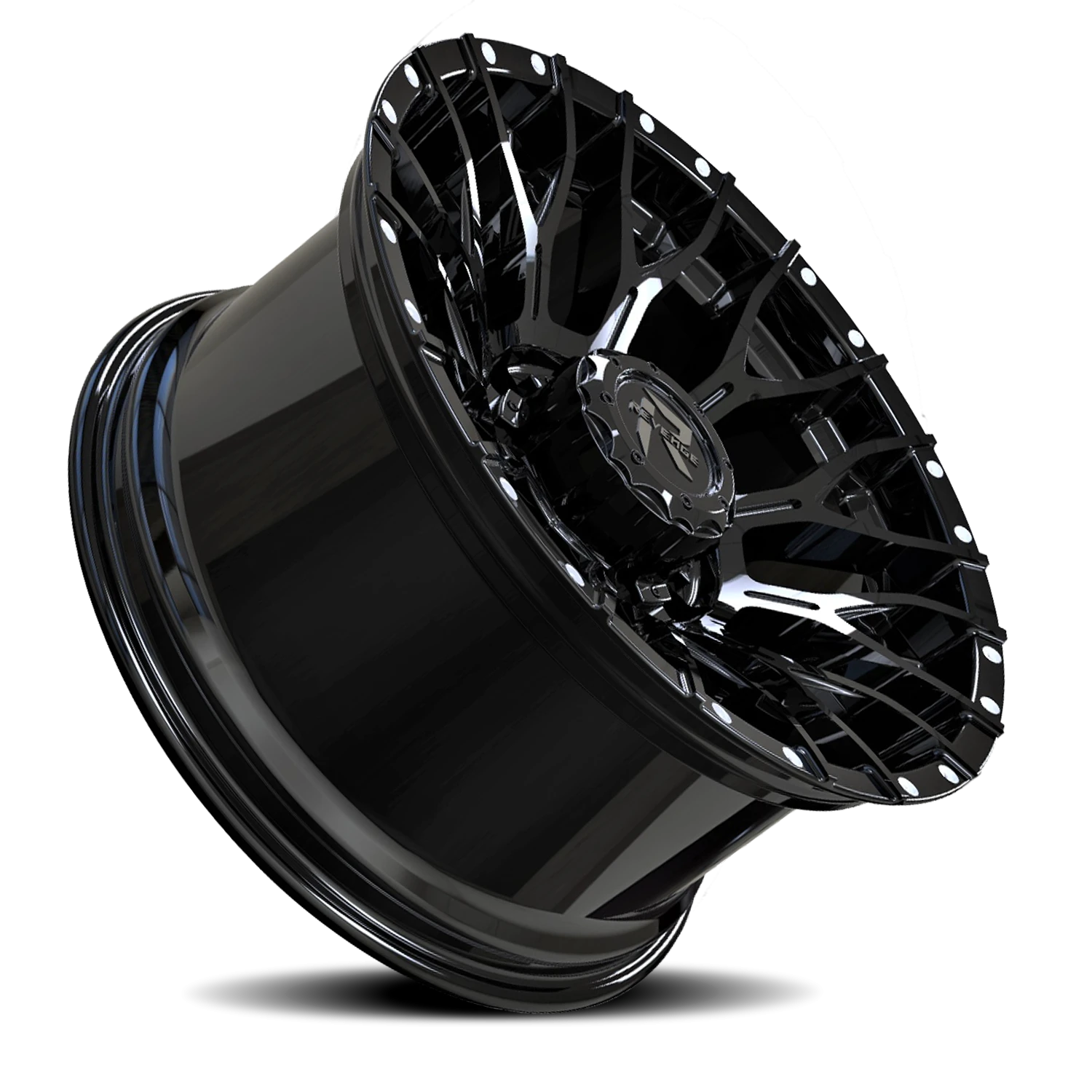 https://wheels.autosyncstudio.com/webp/Revenge_Offroad/RV201_Satin_Black_Rivets_8-lug_0002.webp