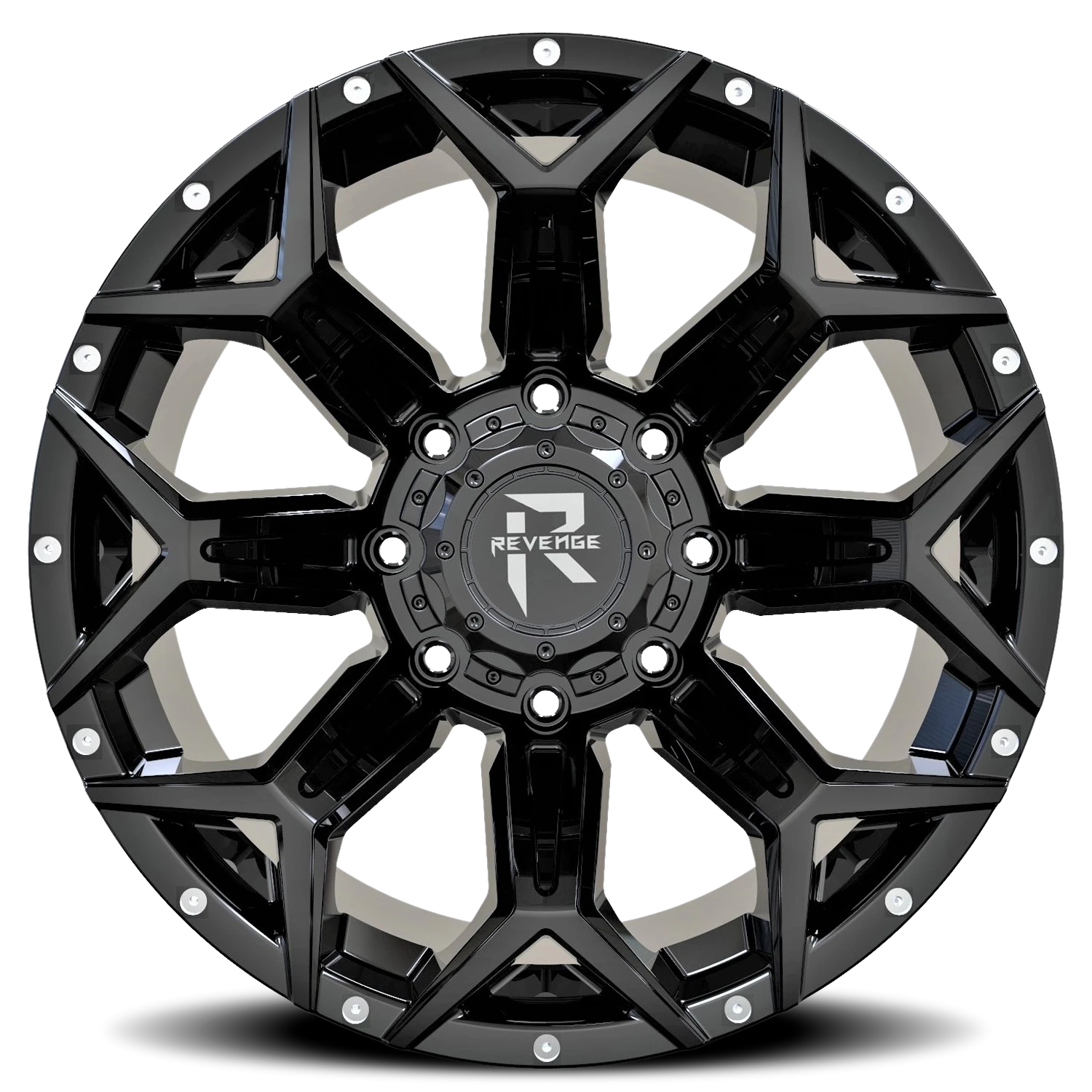 https://wheels.autosyncstudio.com/webp/Revenge_Offroad/RV202_Gloss_Black_Rivets_6-lug_0003.webp