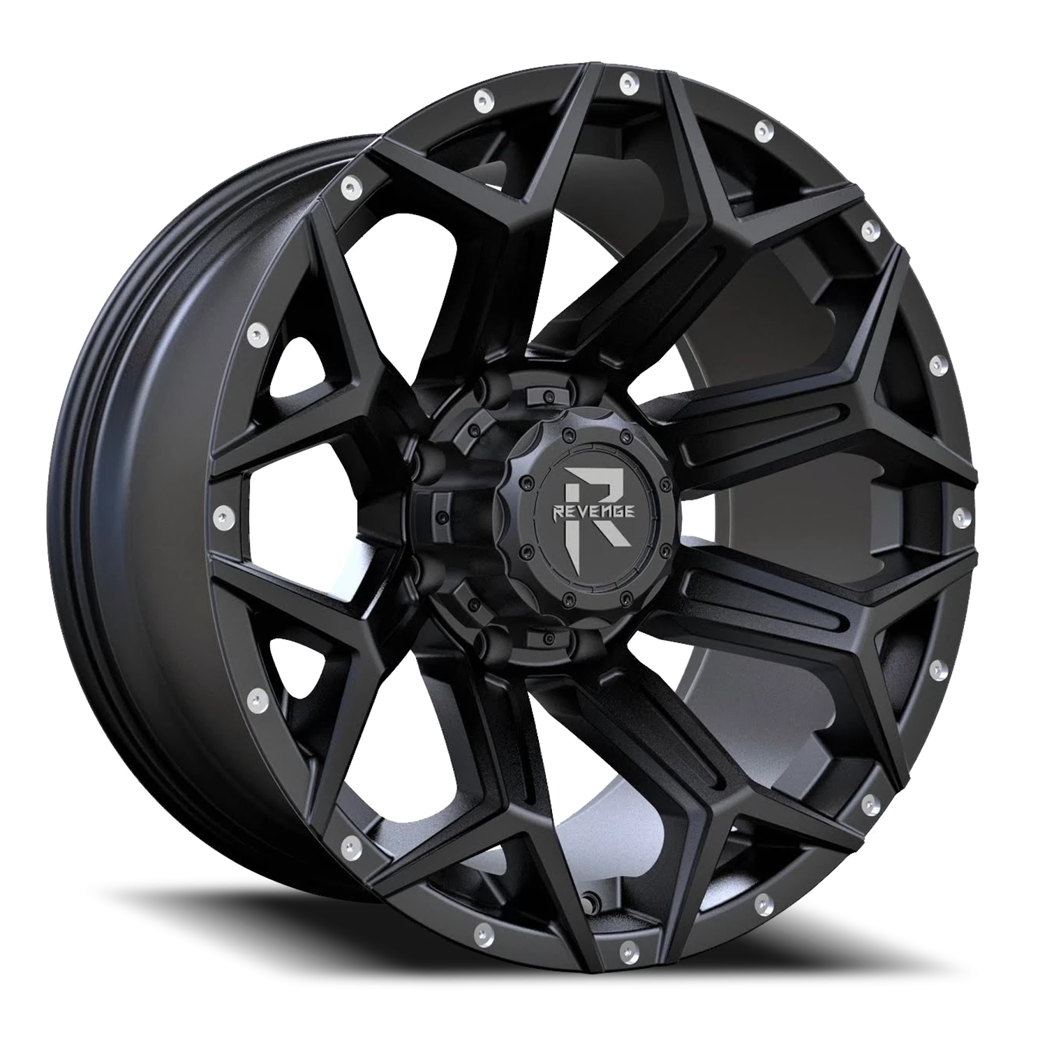 https://wheels.autosyncstudio.com/webp/Revenge_Offroad/RV202_Satin_Black_Rivets_8-lug_0001.webp