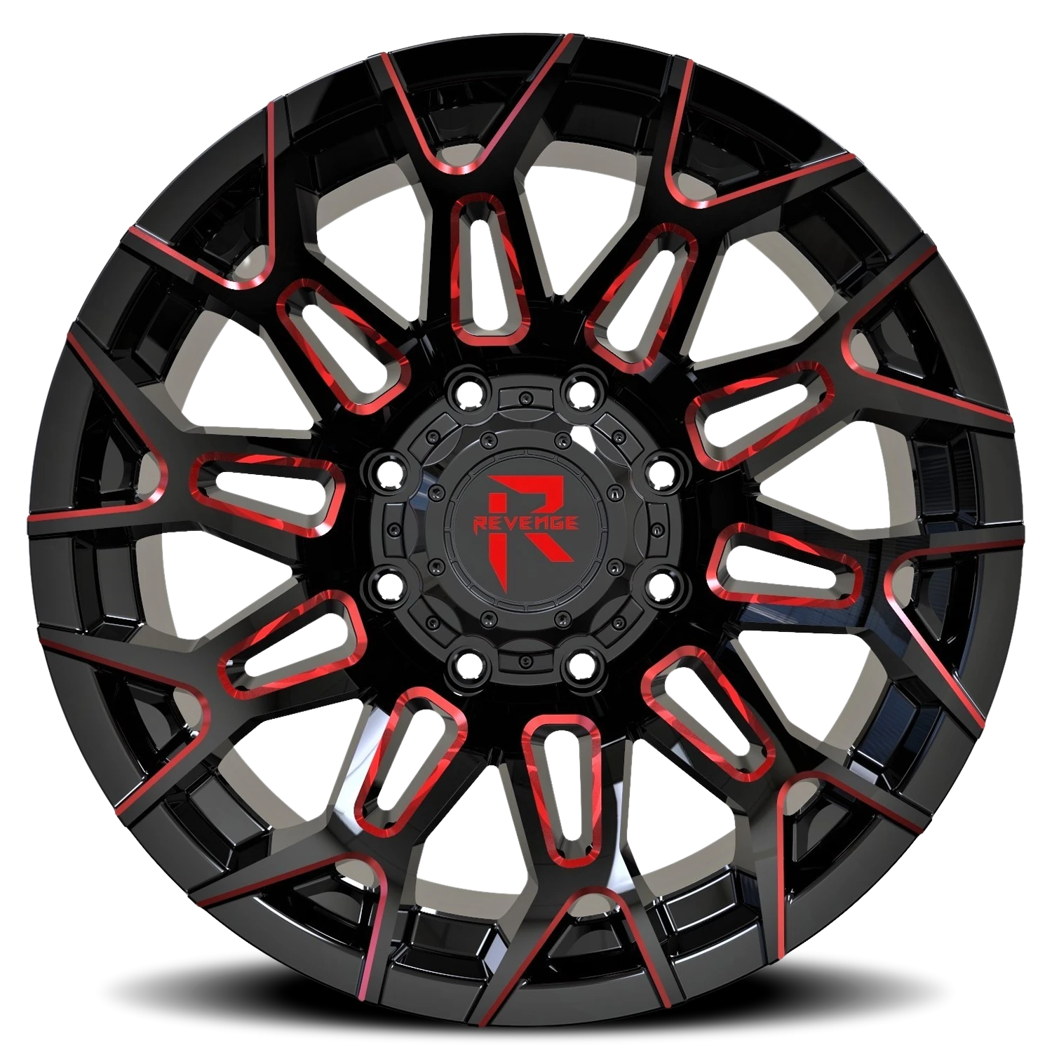 https://wheels.autosyncstudio.com/webp/Revenge_Offroad/RV203_Black_Red-Milled_8-lug_0003.webp