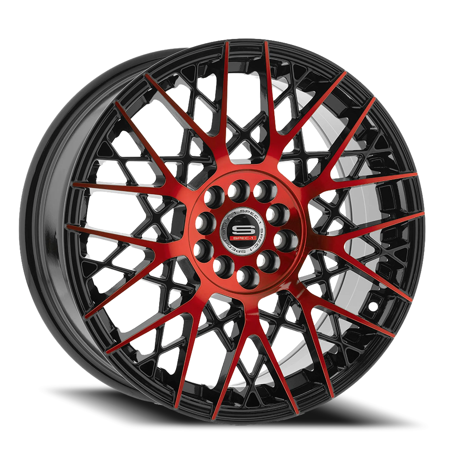 https://wheels.autosyncstudio.com/webp/Spec-1/SP-53_Gloss_Black_Red-Face_4-lug_0001.webp